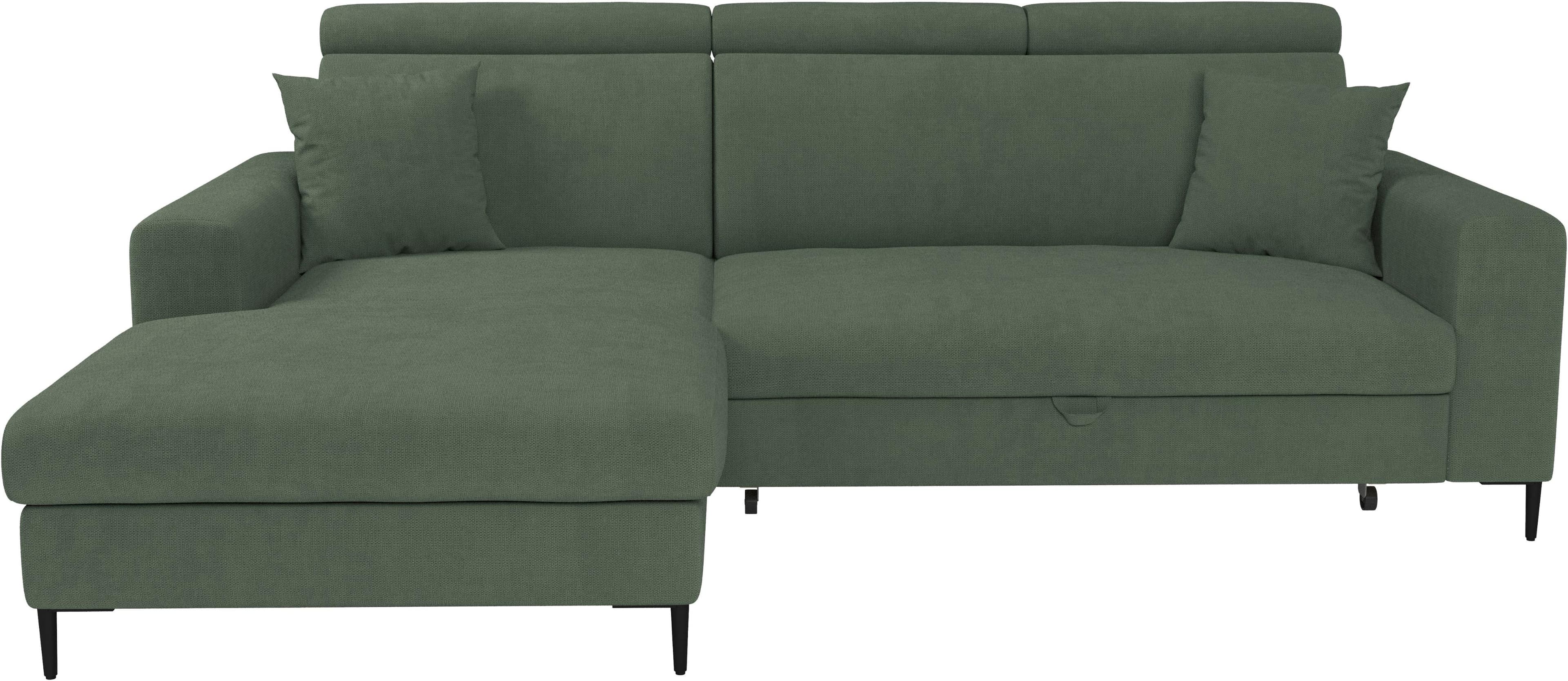 TRENDS BY HG Ecksofa Nizza mit Schlaffunktion und Bettkasten