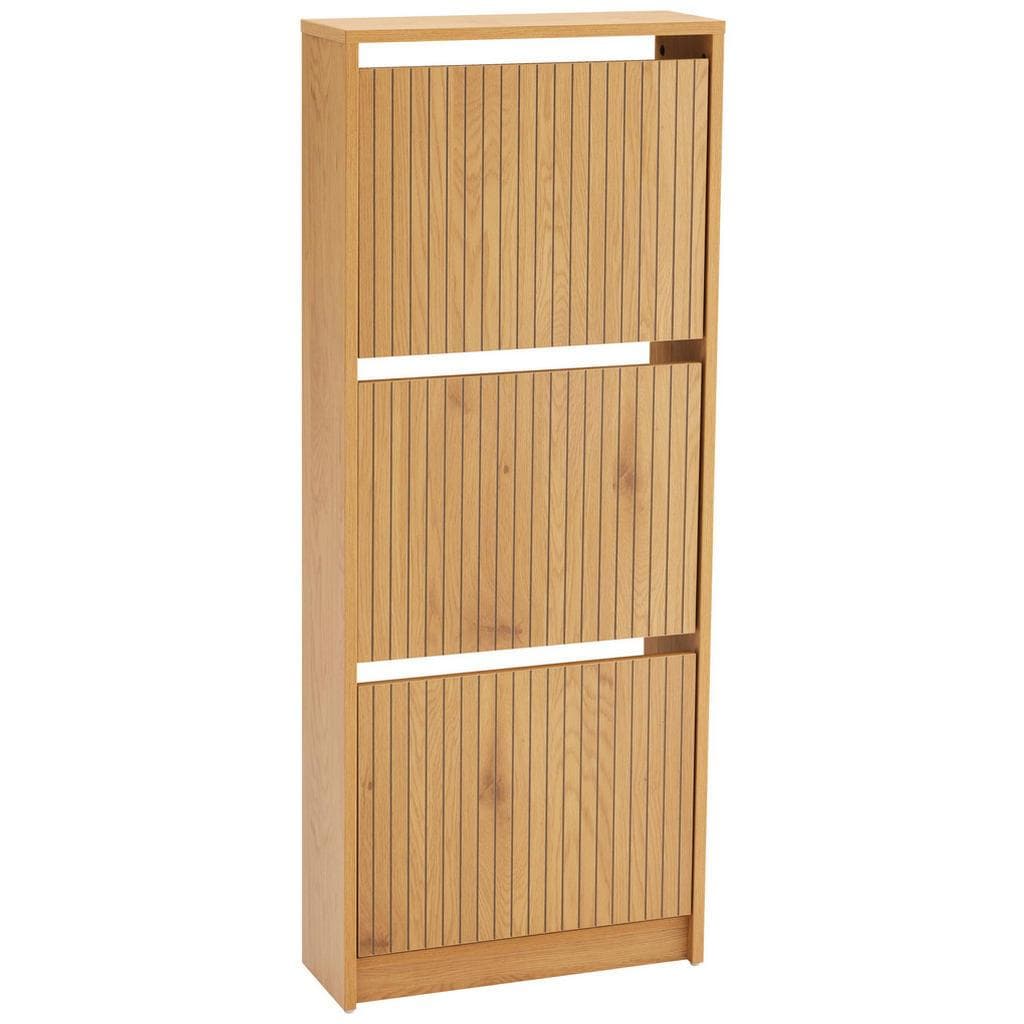 Carryhome Schuhkipper Eiche Holzwerkstoff