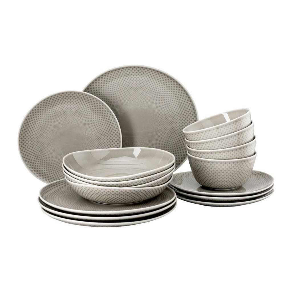 Rosenthal Kombiservice Junto Grau 16-teilig Keramik