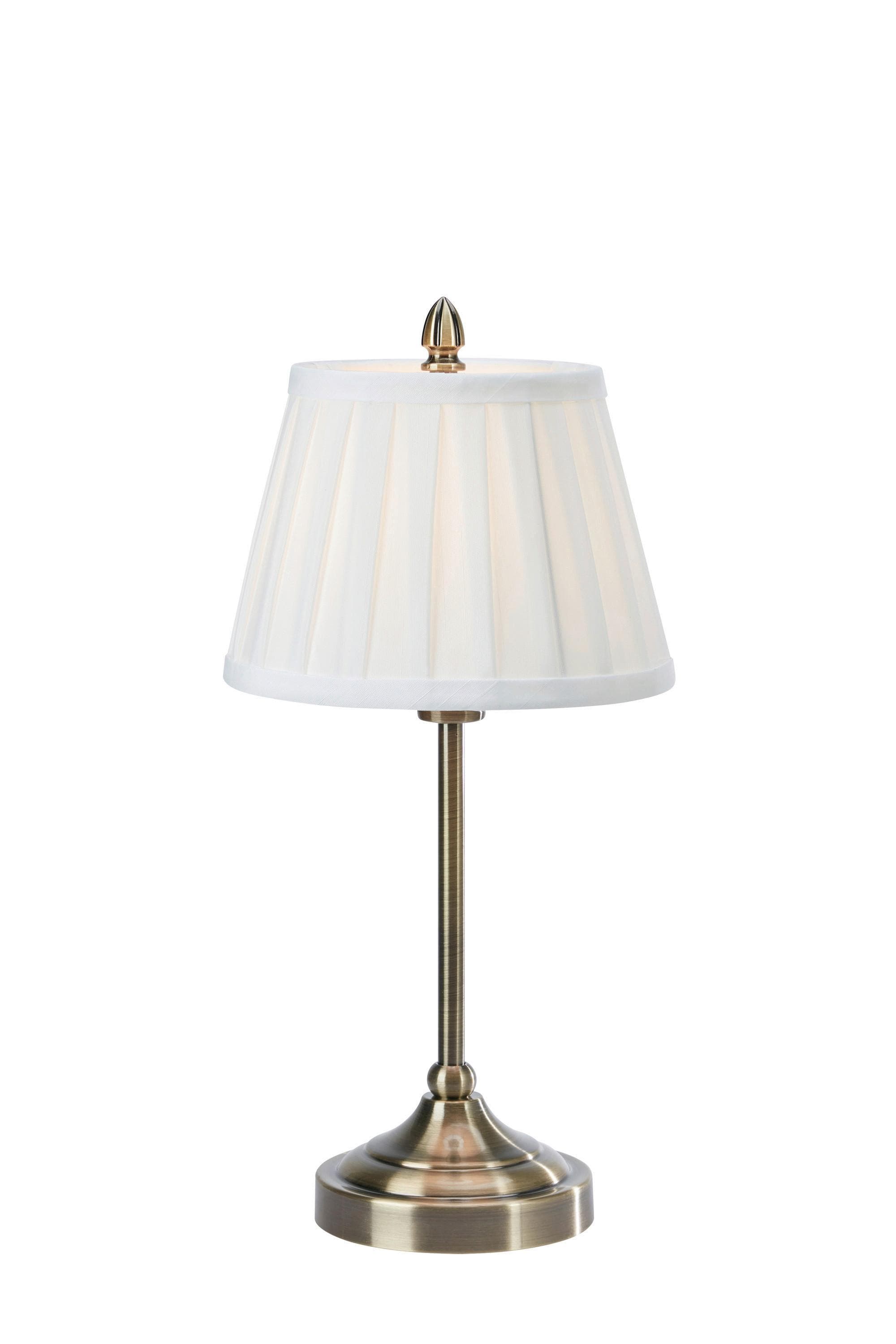 Tischlampe Oxford Messingfarben Metall/Stoff