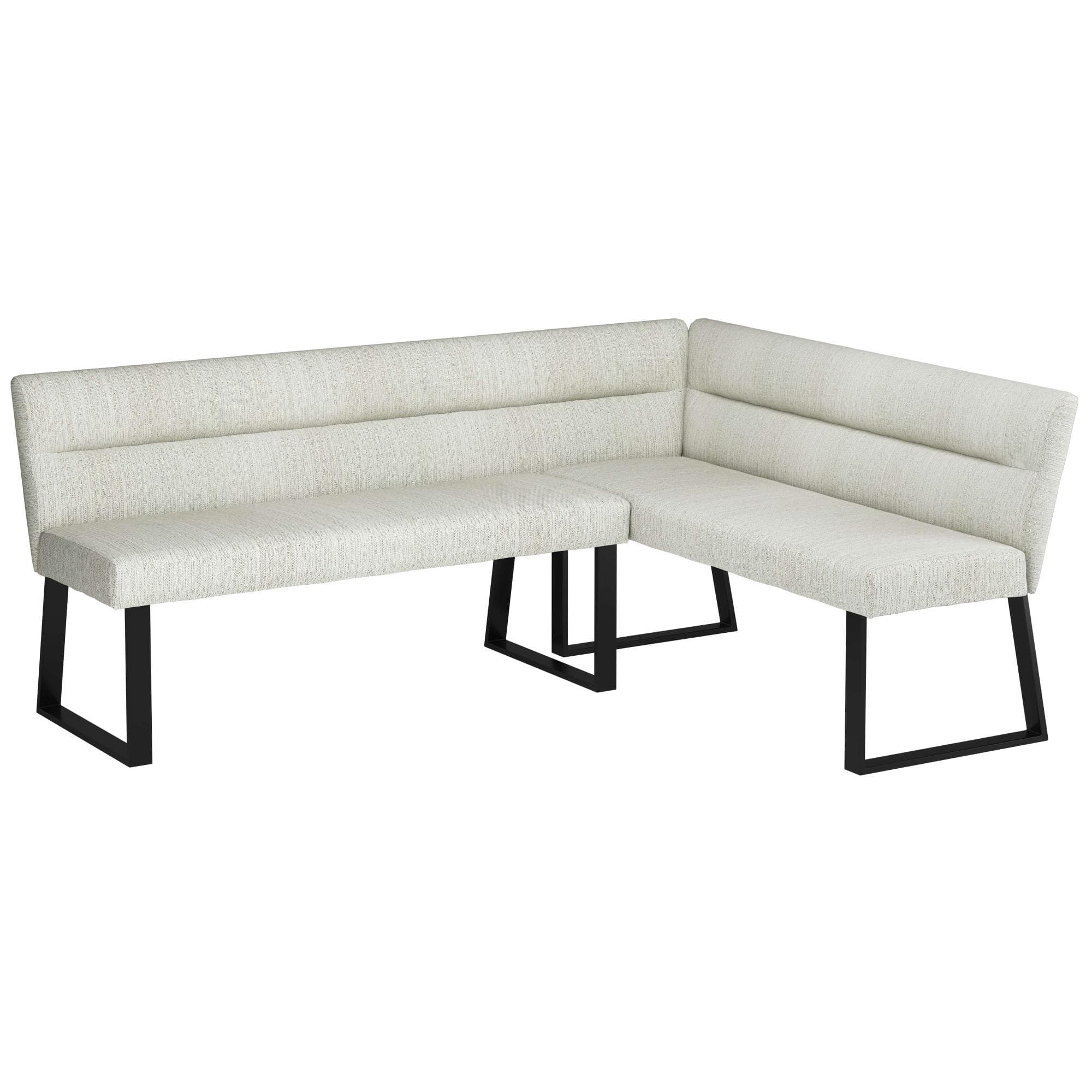 OTTO HOME Essbank Ivanna Creme Schwarz Gepolstert