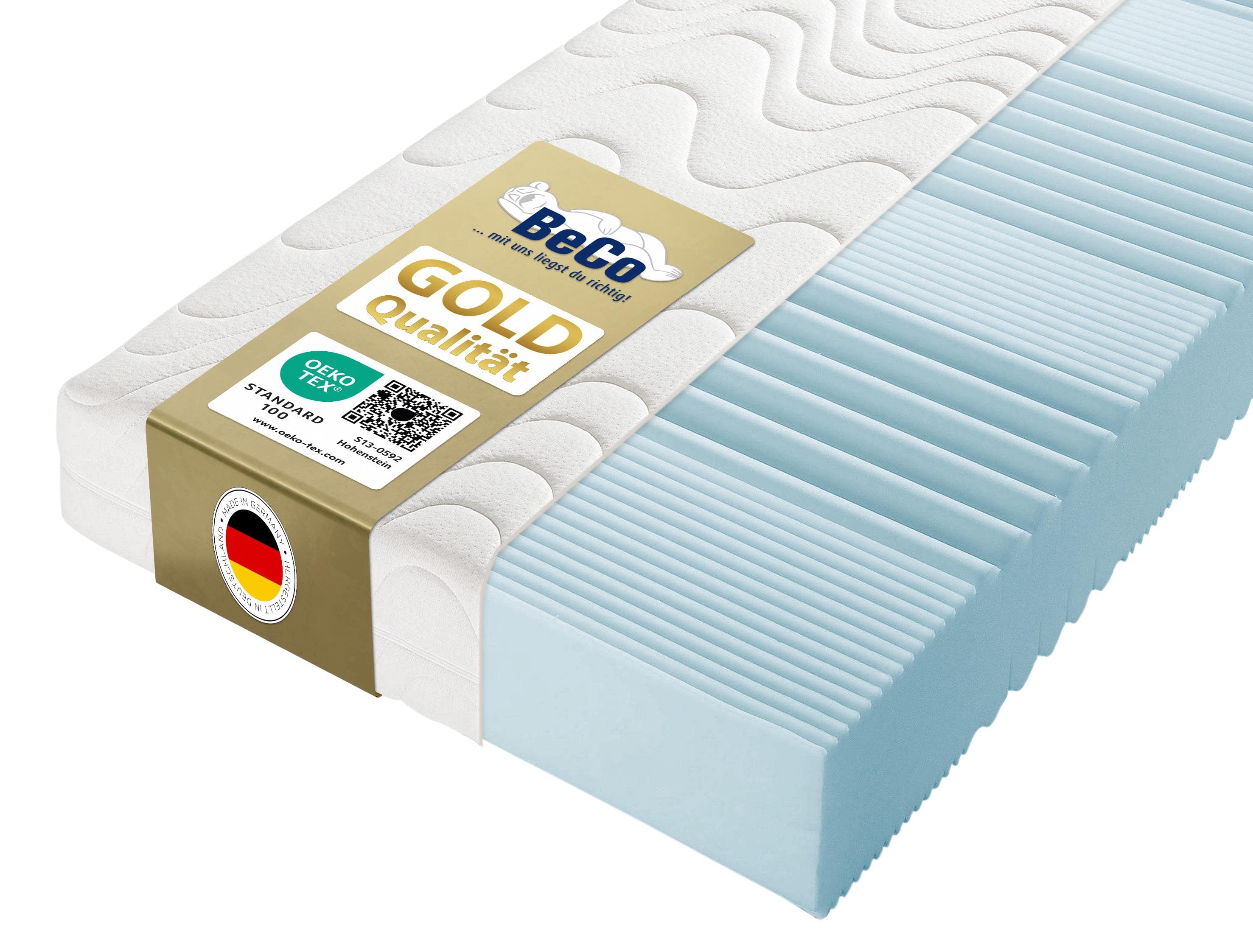 BECO KS Luxus GOLD Komfortschaummatratze Weiß Wendematratze
