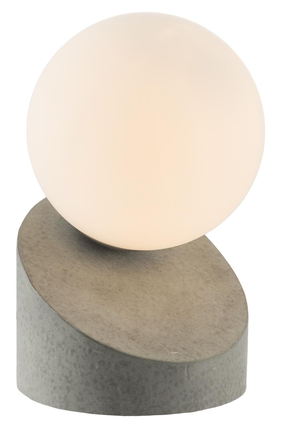 NOWA Tischleuchte ALISA Grau Metall Glas Touch-Funktion