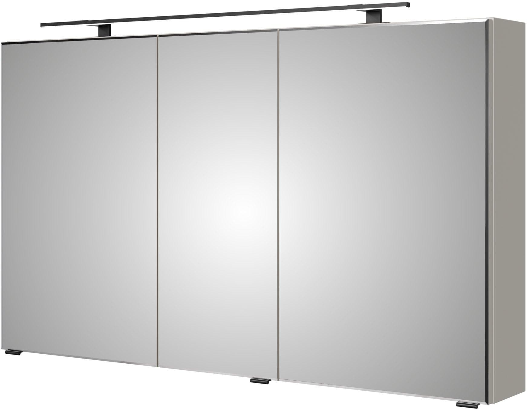 Baur Spiegelschrank SAPHIR 3-Türig mit LED-Beleuchtung Kaschmir Matt