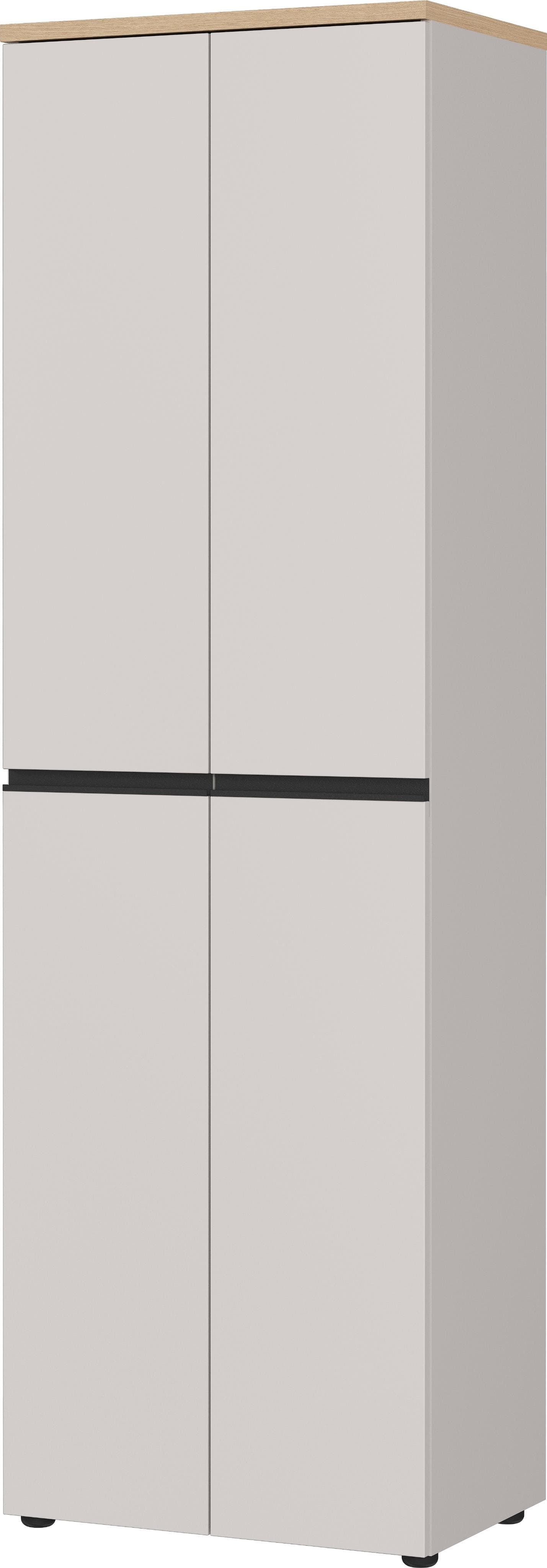 Germania Garderobenschrank Cormano Kaschmir Schwarz mit Soft-Close