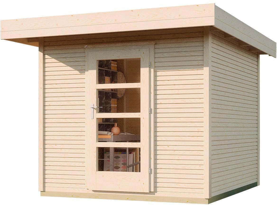 Gartenhaus WEKA wekaLine 172 Gr.3 28 mm Beige Holzwerkstoff