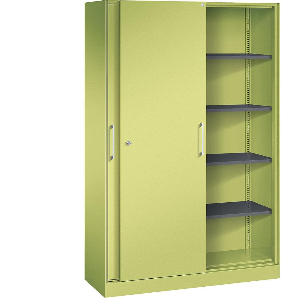 C+P Schiebetürenschrank ASISTO Grün Stahl