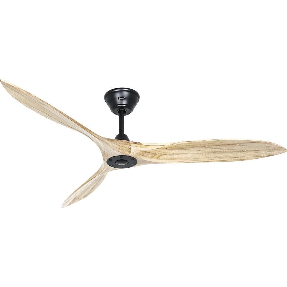 Kaiserkraft Deckenventilator ECO AIRSCREW 1520 mm Natur/Schwarz