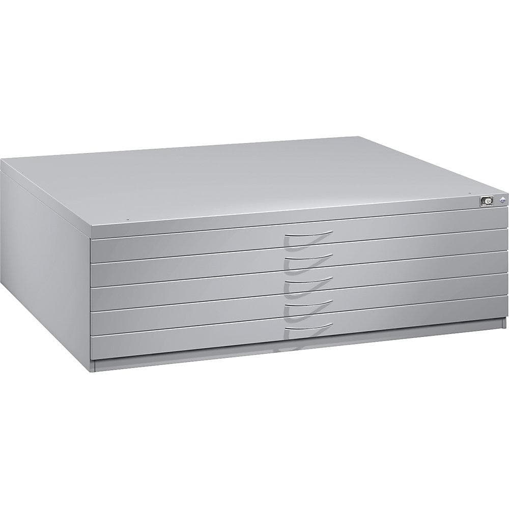 C+P Flachablageschrank Serie 7100_7200 Stahlkonstruktion 5 Schubladen