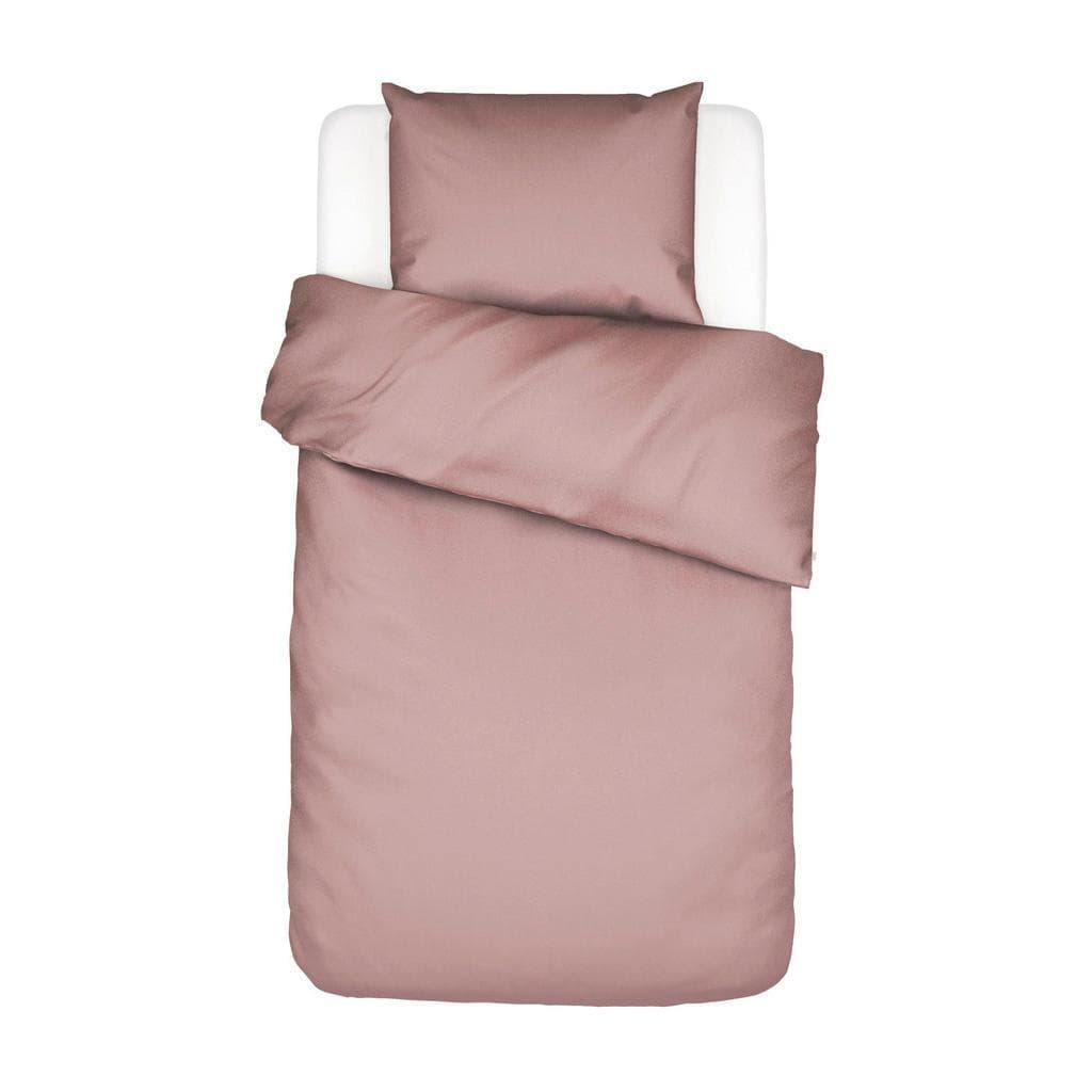 Essenza Satin-Bettwäsche Minte Altrosa Uni