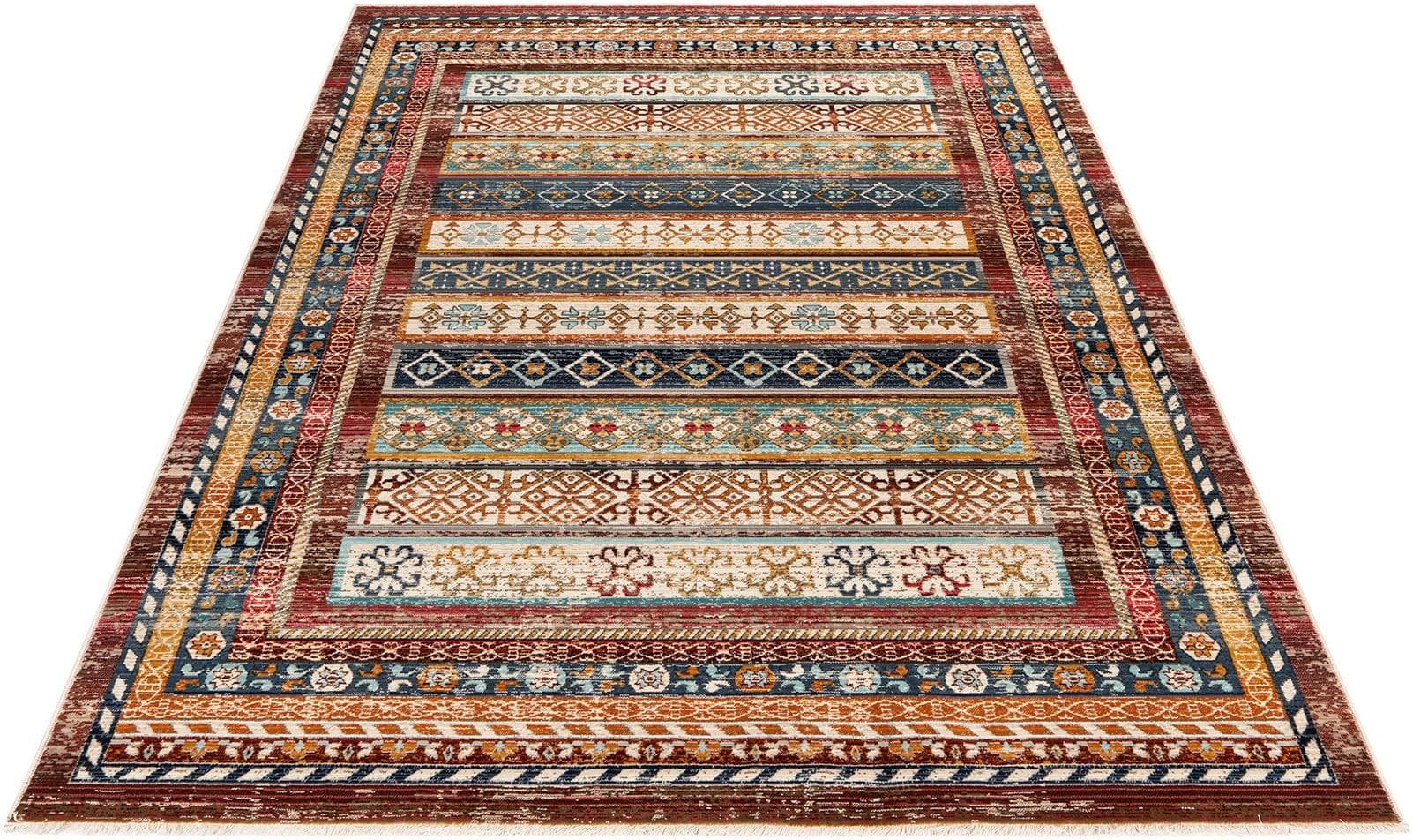 OBSESSION Teppich My Inca 361 Bunt Vintage Design Kurzflor