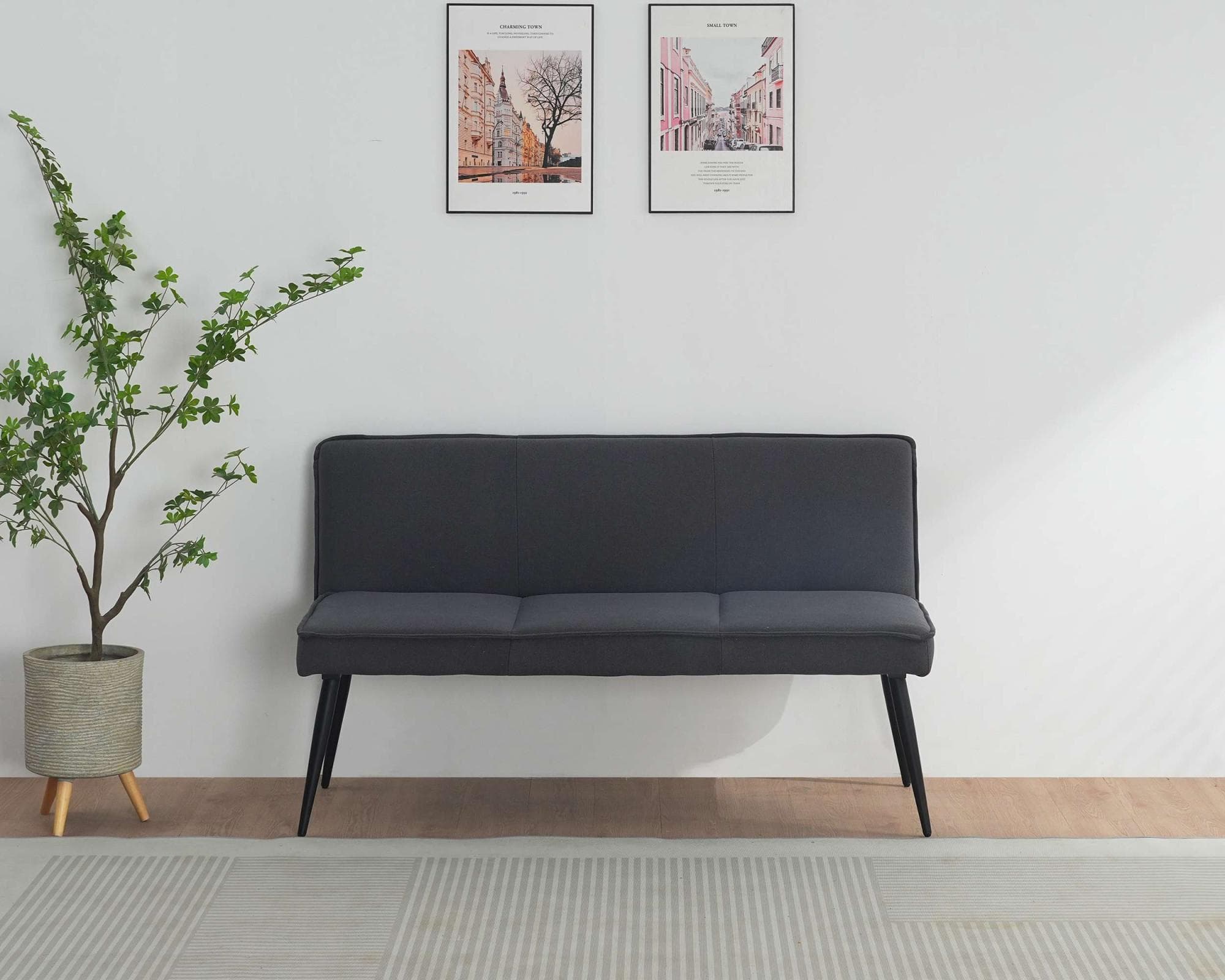 OTTO home Essbank Ianna, anthrazit, gepolsterte Sitzfläche