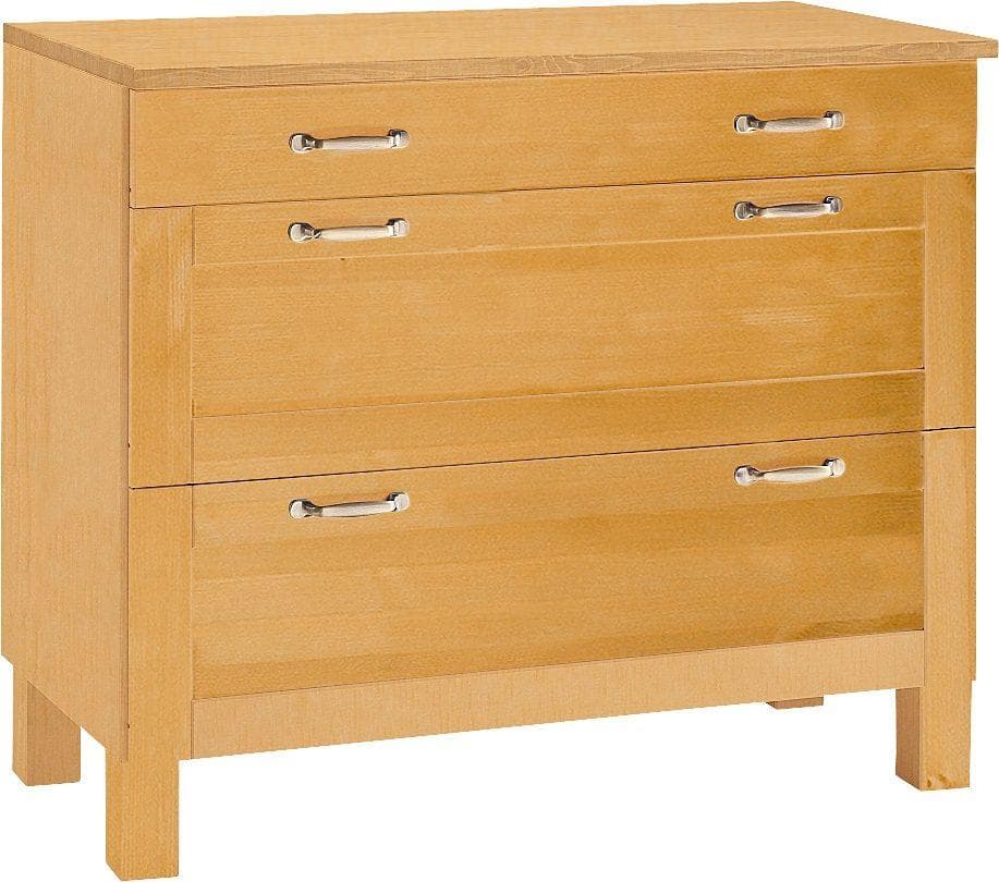 HOME AFFAIRE Alby Unterschrank Beige Natur Kiefer Landhaus