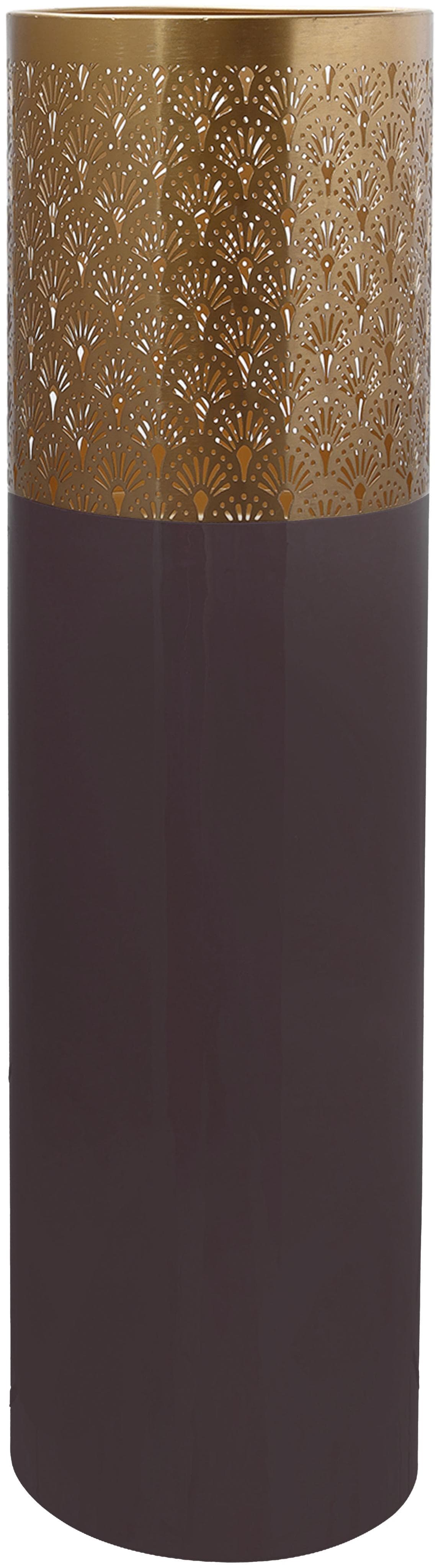 Kayoom Bodenvase Art Deco 1115 Lila Metall