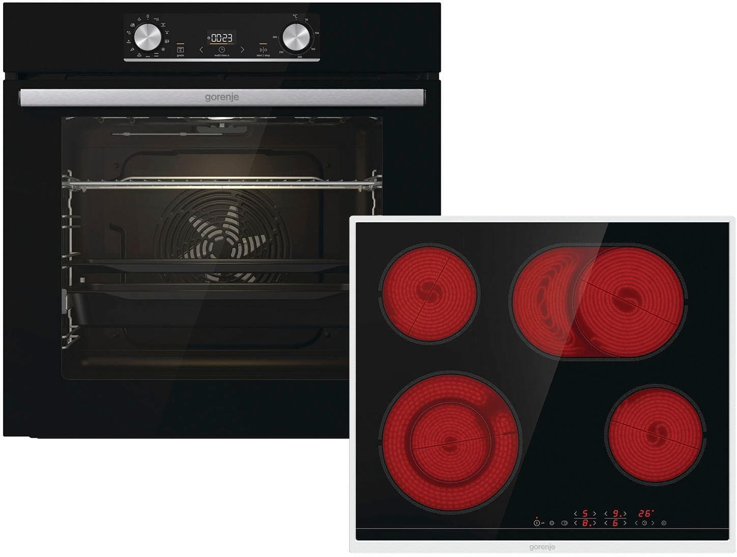 GORENJE Backofen-Set "Steam Set" Energieeffizienz A (A+++-D) Schwarz AirFry-Funktion