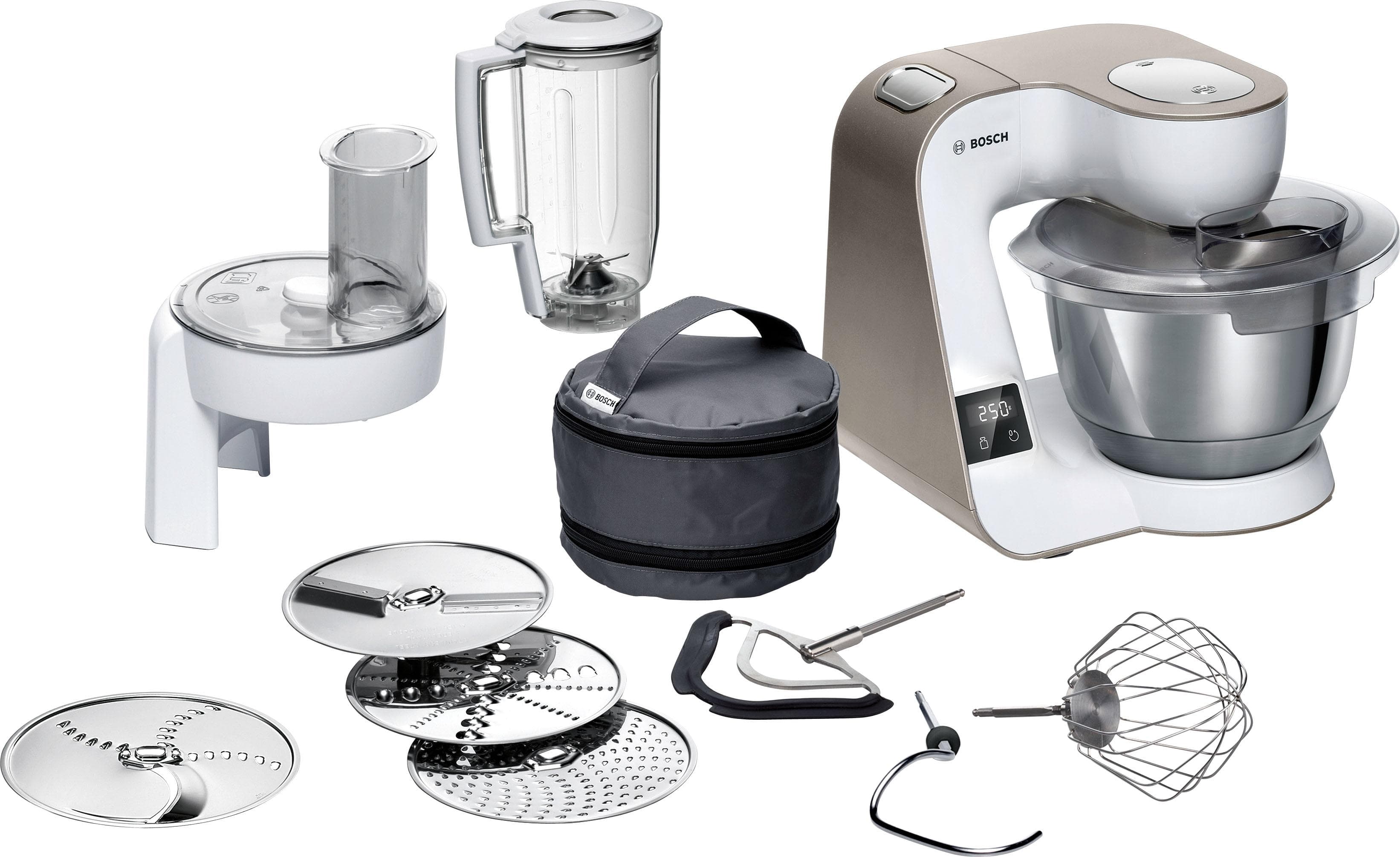 Bosch Küchenmaschine Serie 4 MUM5XW20 Durchlaufschnitzler Weiß