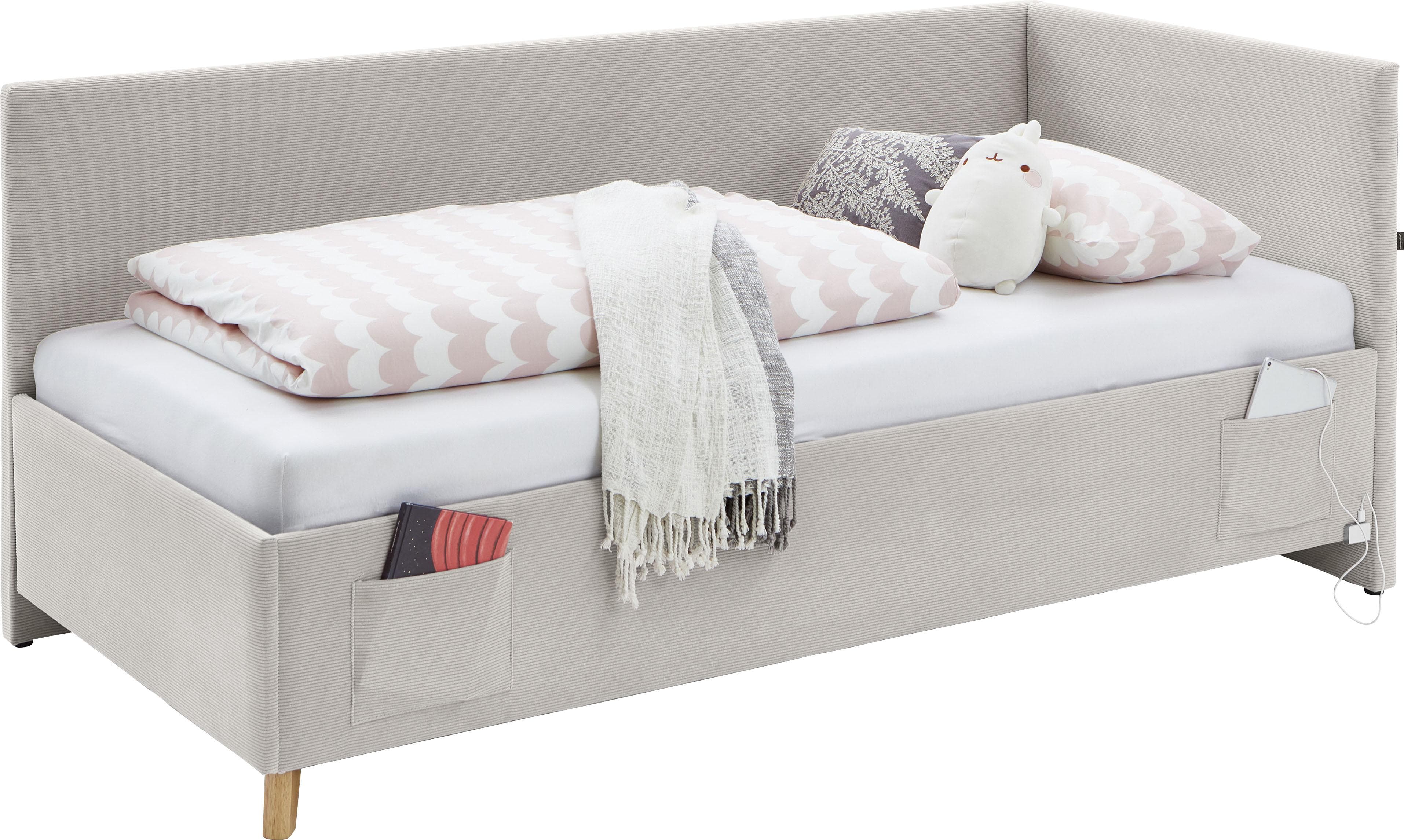 MEISE.MÖBEL COOL II Kinderbett Beige mit USB-Anschluss
