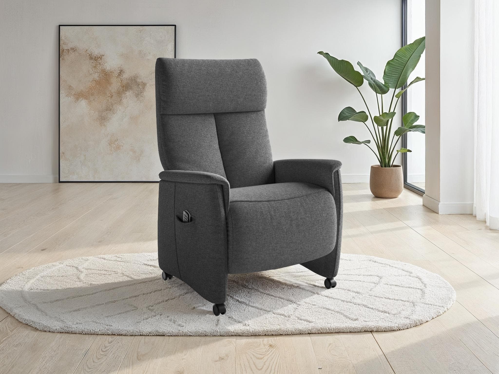 SIT & MORE TV-Sessel Cremona Comfort Plus anthrazit elektrisch verstellbar