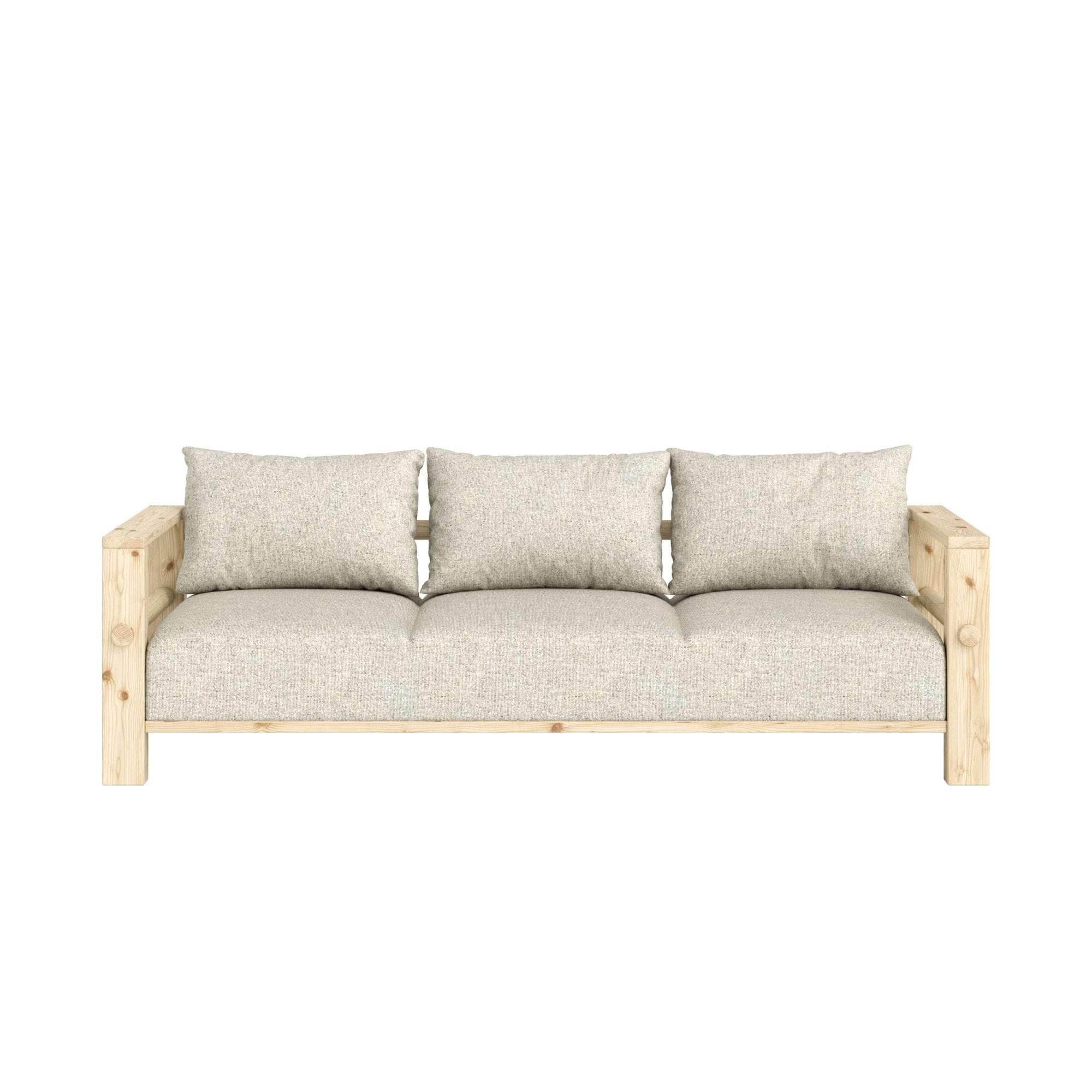 Karup Design BARE Sofa 3-Sitzer Schlafsofa mit Boxspring Beige