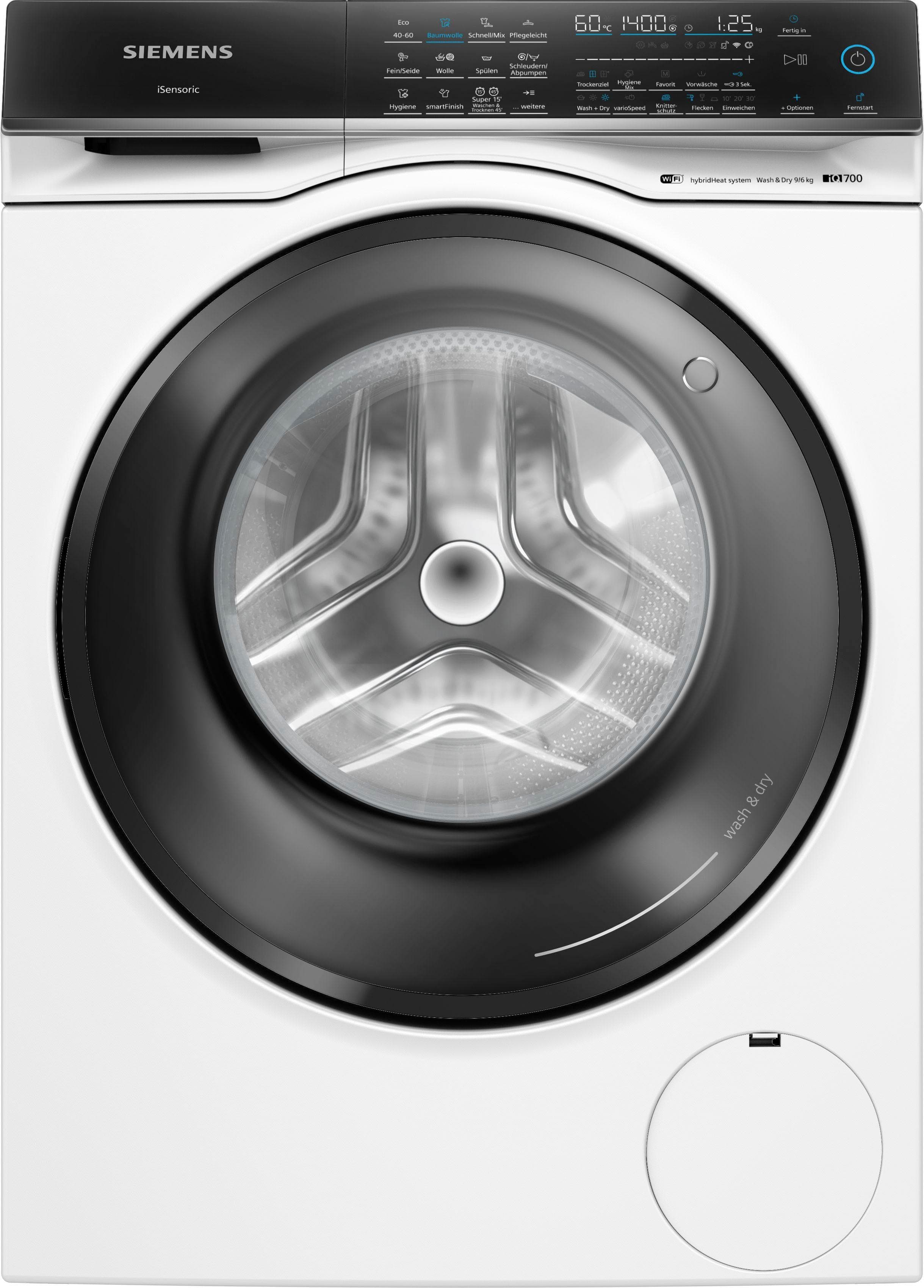 SIEMENS Waschtrockner WN54C2070 Knitter-Programm smartFinish Antiflecken-System