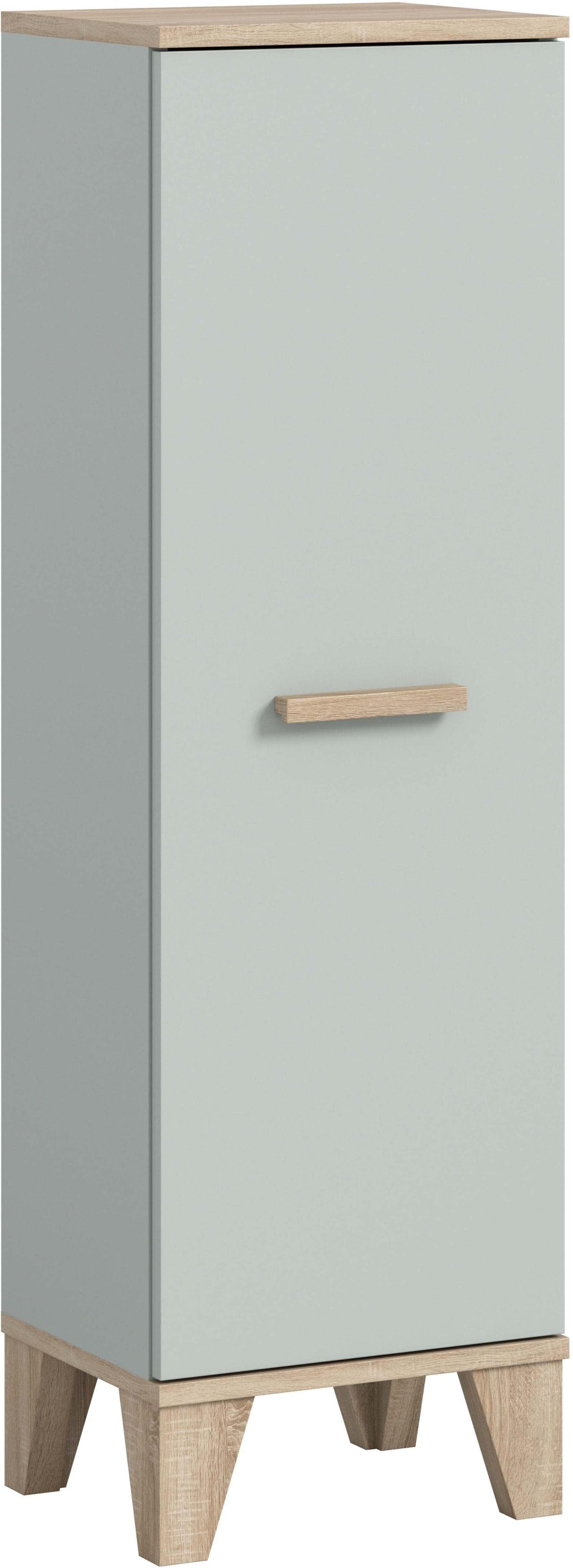 WELLTIME Midischrank MINTTU hellgrün Eiche hell 116 cm