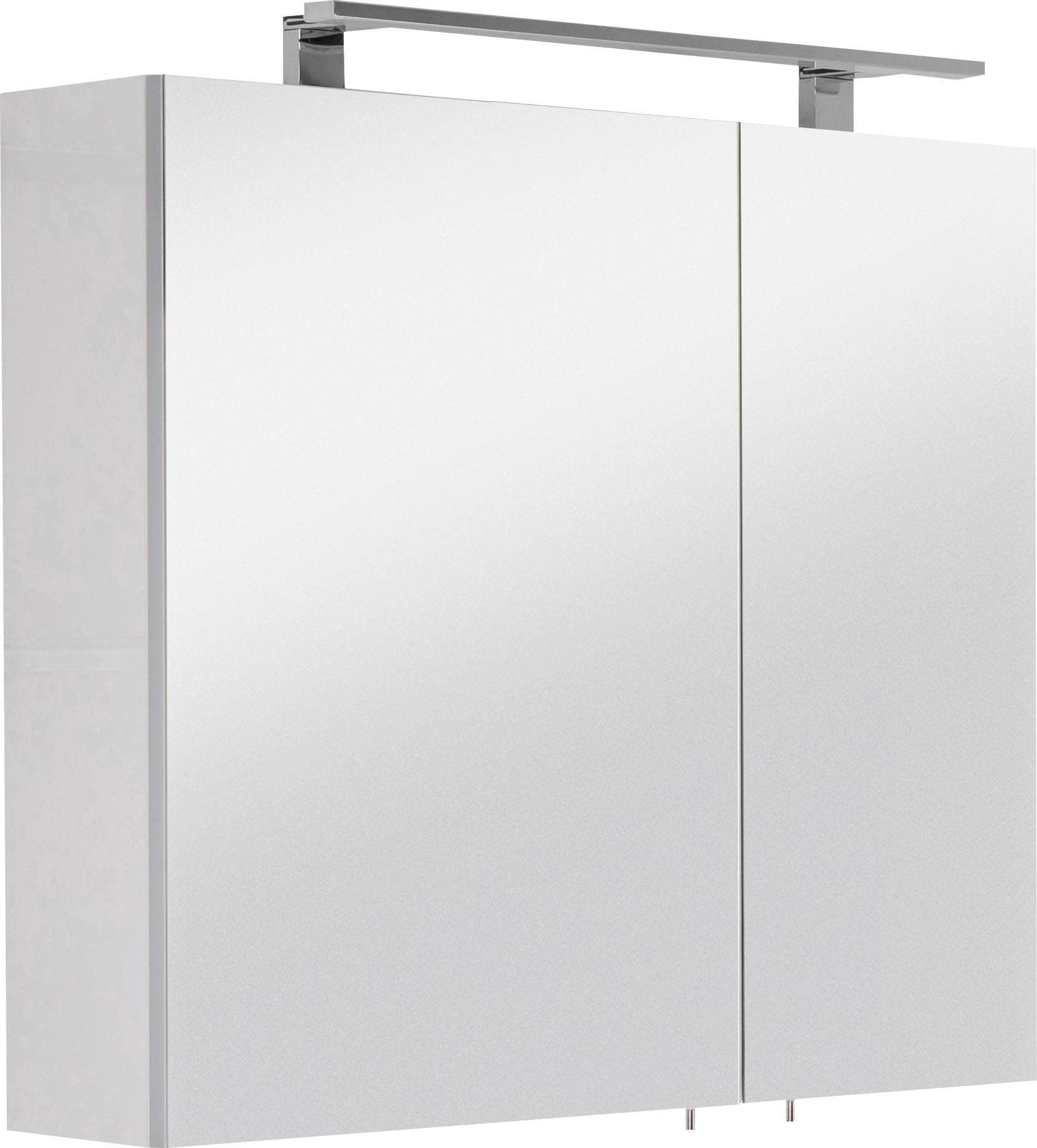 OPTIFIT Spiegelschrank Mino Weiß LED Soft-Close
