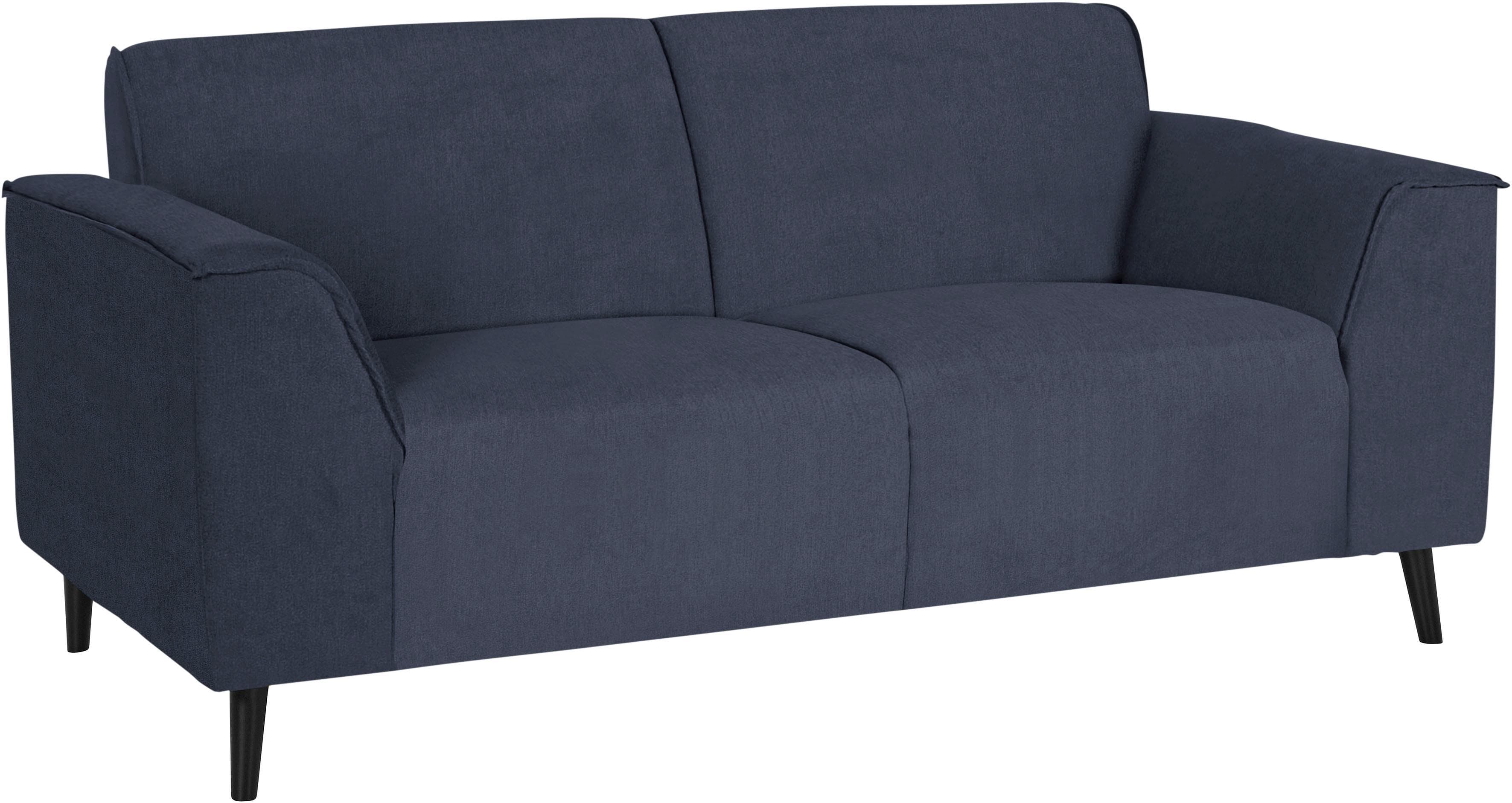 DOMO Collection Amora 2-Sitzer Sofa Dunkelblau Modern
