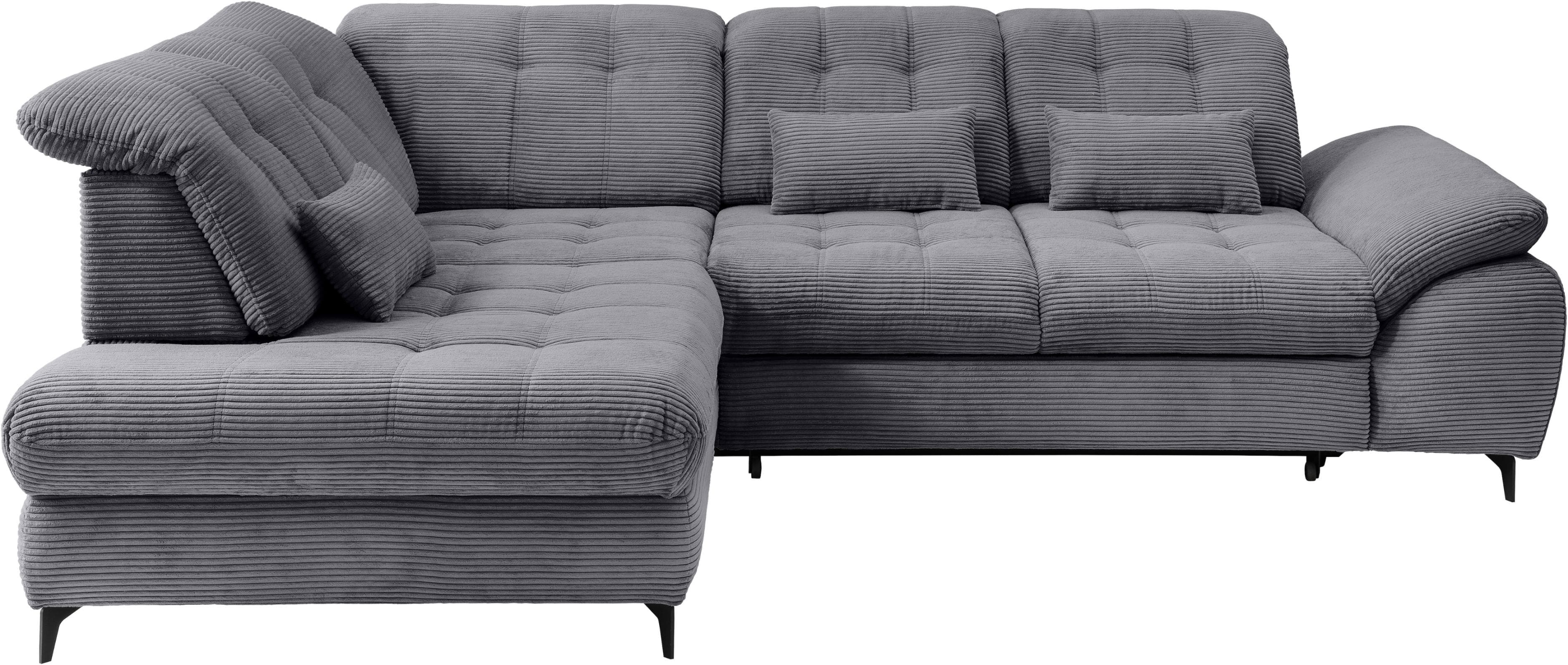 HOME AFFAIRE Wohnlandschaft Delphino Grau Polsterecke