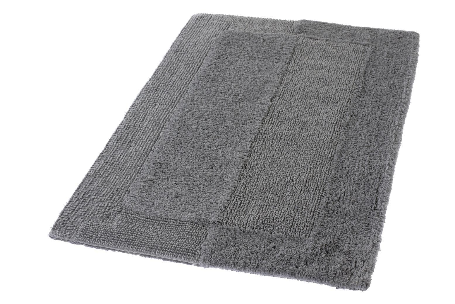 Kleine Wolke Badematte Havanna Grau 100% Baumwolle Hoch-Tief-Effekt