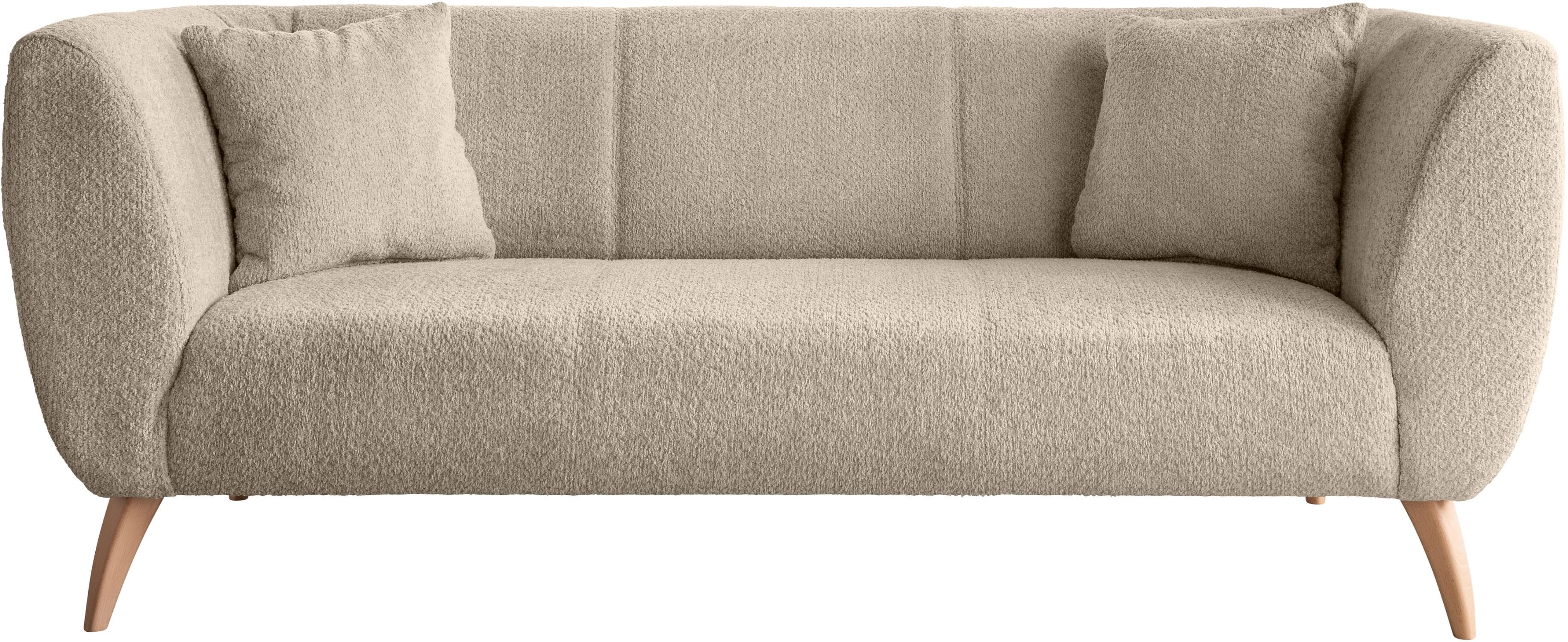 Home Affaire 3-Sitzer Sofa Beige mit Zierkissen