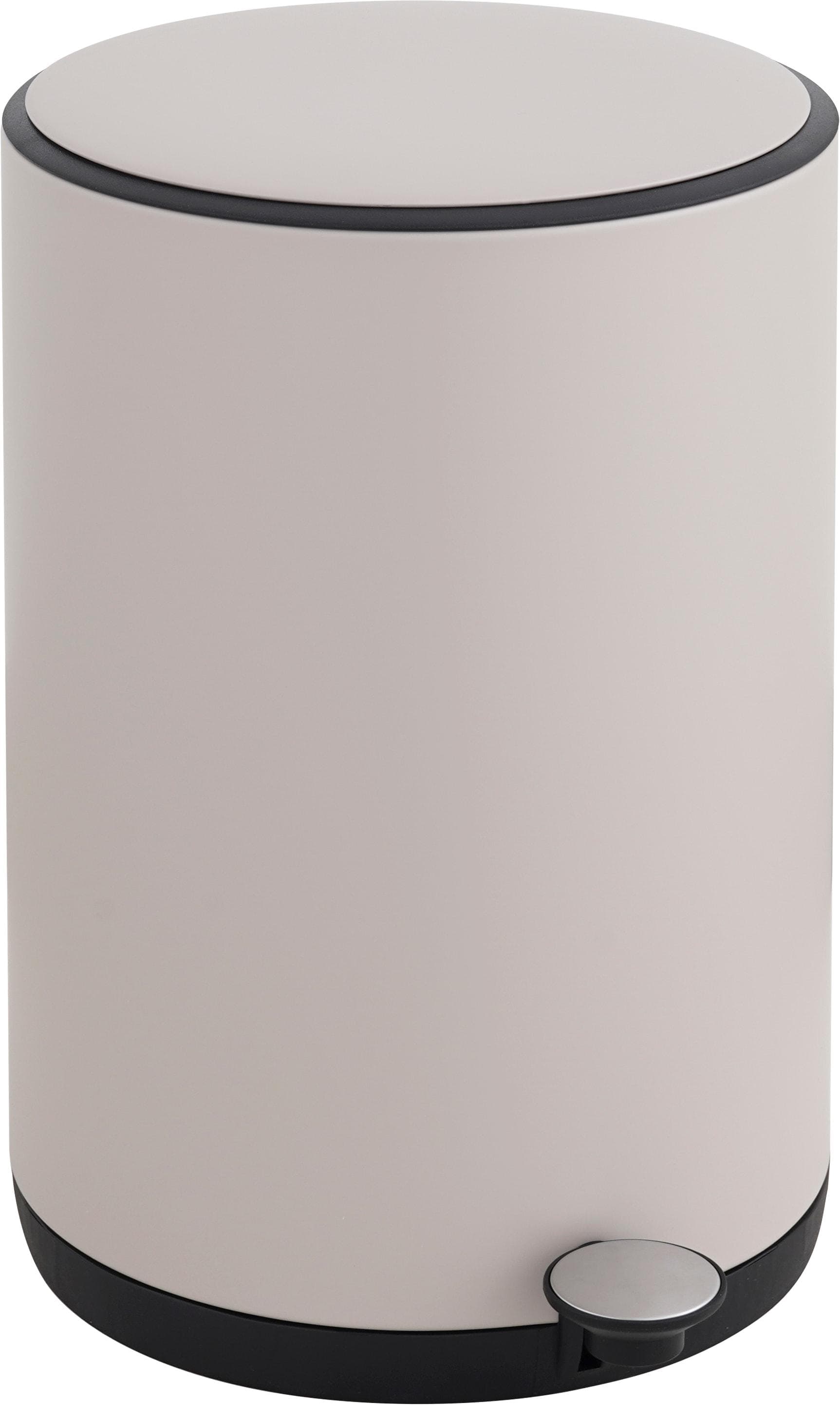 OTTO HOME Mülleimer Lennu Beige Edelstahl mit Fußtritt