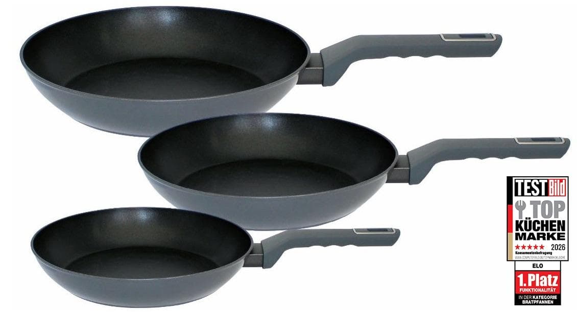 ELO Pfannen-Set "Ecolife 3 teilig" Grau Induktion