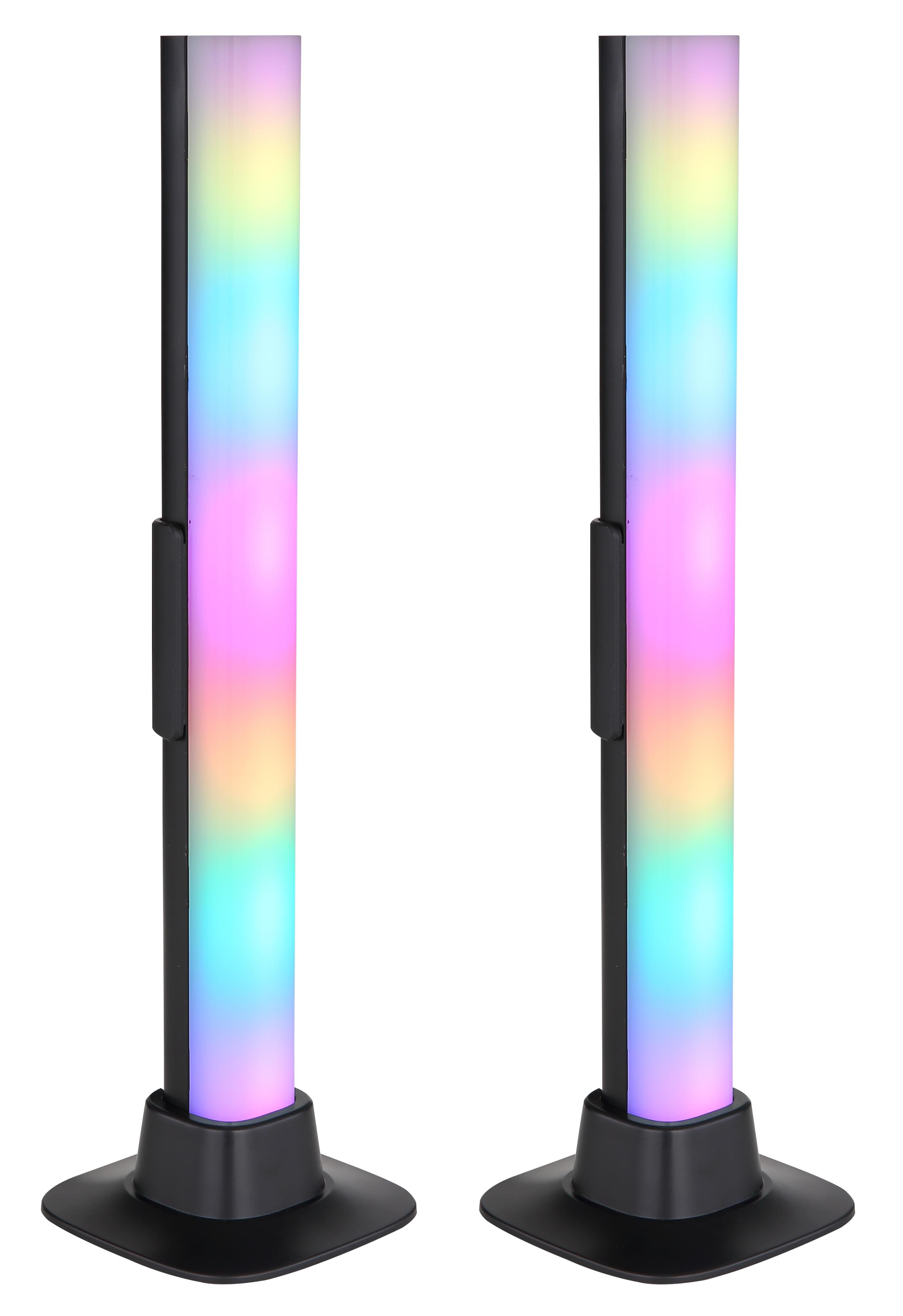 GLOBO LIGHTING Tischleuchte POLLIVER Schwarz Matt RGB Smart Home