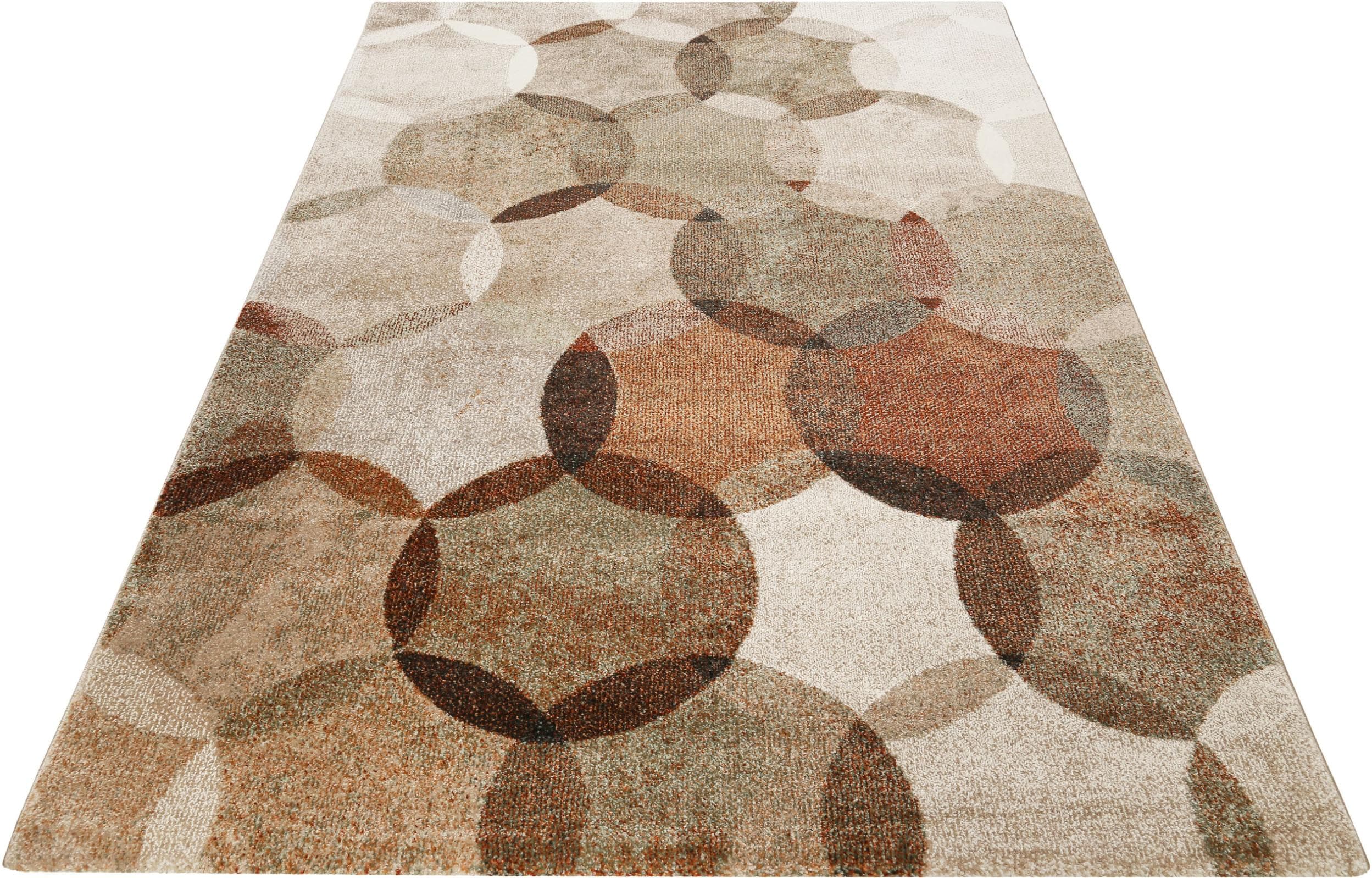 Teppich ESPRIT Modernina ESP-3378 Braun Cognac Kunstfaser Retro
