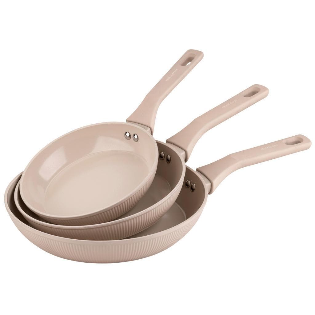 Fackelmann Pfannenset Pamela Reif Serie Shell 3-teilig Creme Metall