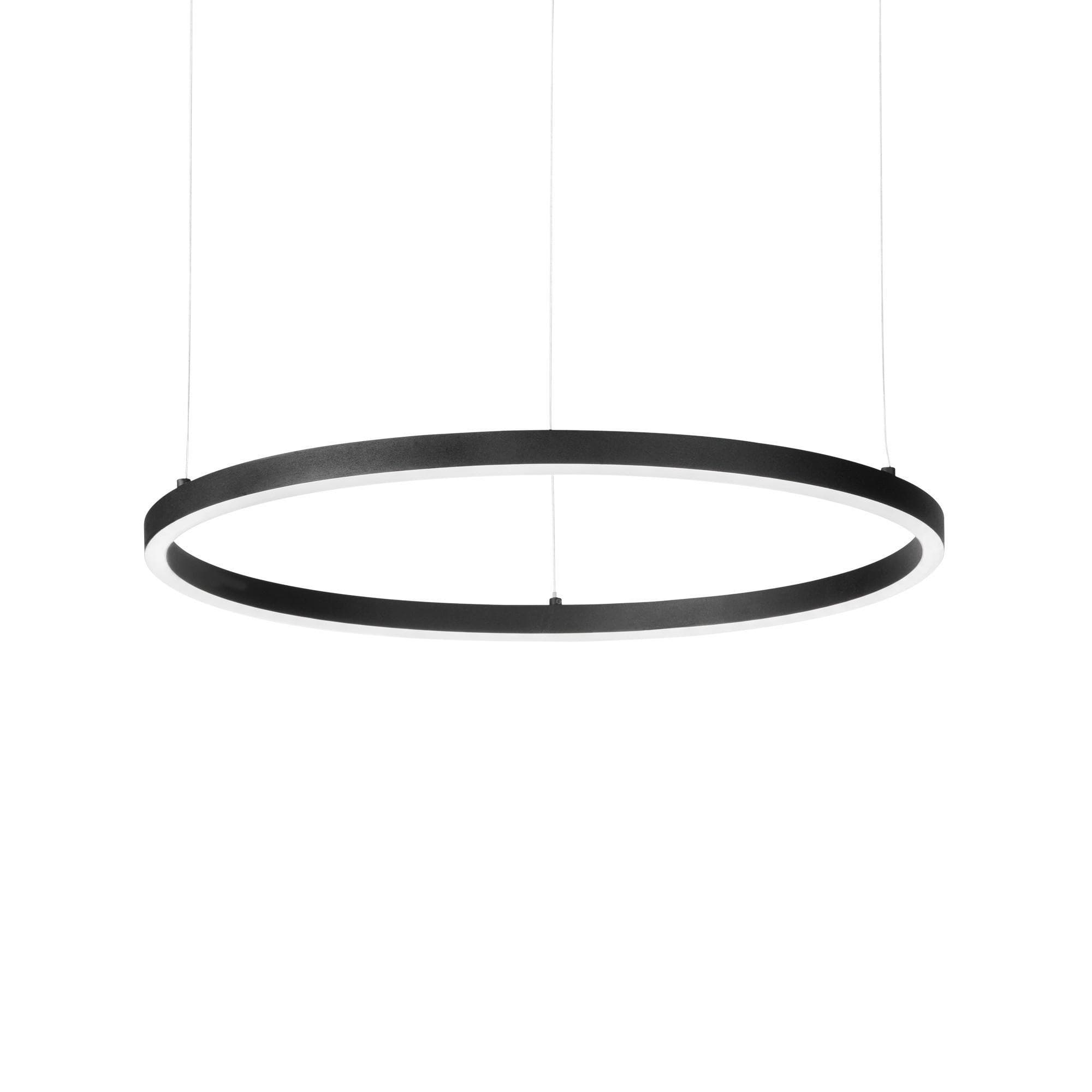 Ideal Lux LED-Hängelampe Oracle Slim Ø 90 cm Schwarz