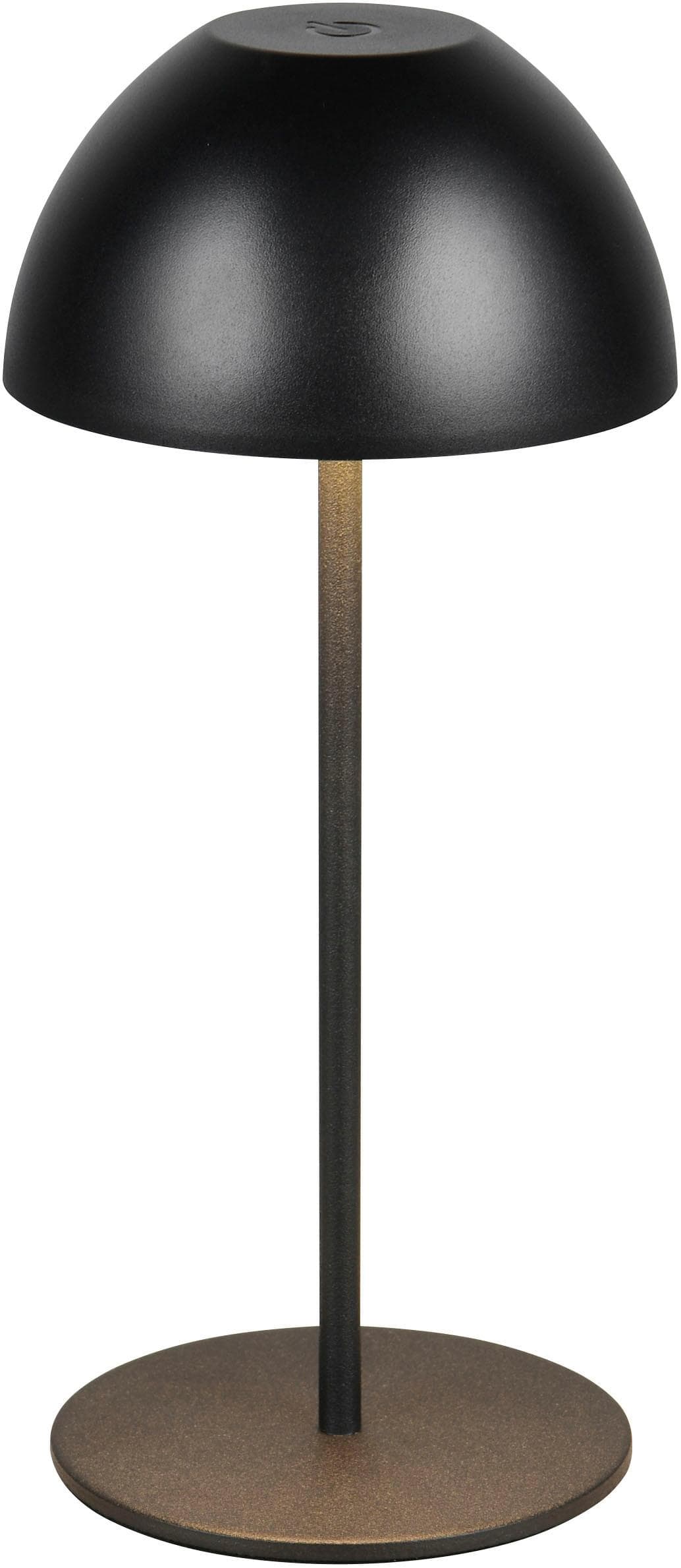 Reality Leuchten LED Tischleuchte ORTIZ Outdoor Akku Pilzform IP44 Schwarz