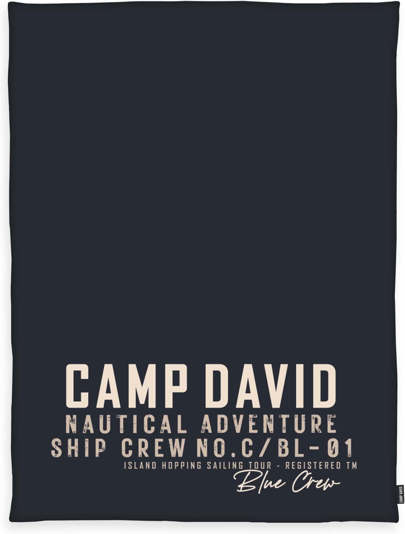 CAMP DAVID Wohndecke Dunkelblau Polyester 150x200 cm
