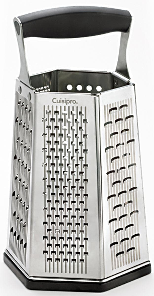 Vierkantreibe CUISIPRO Silber Edelstahl Küchenreiben 7 Reibeflächen