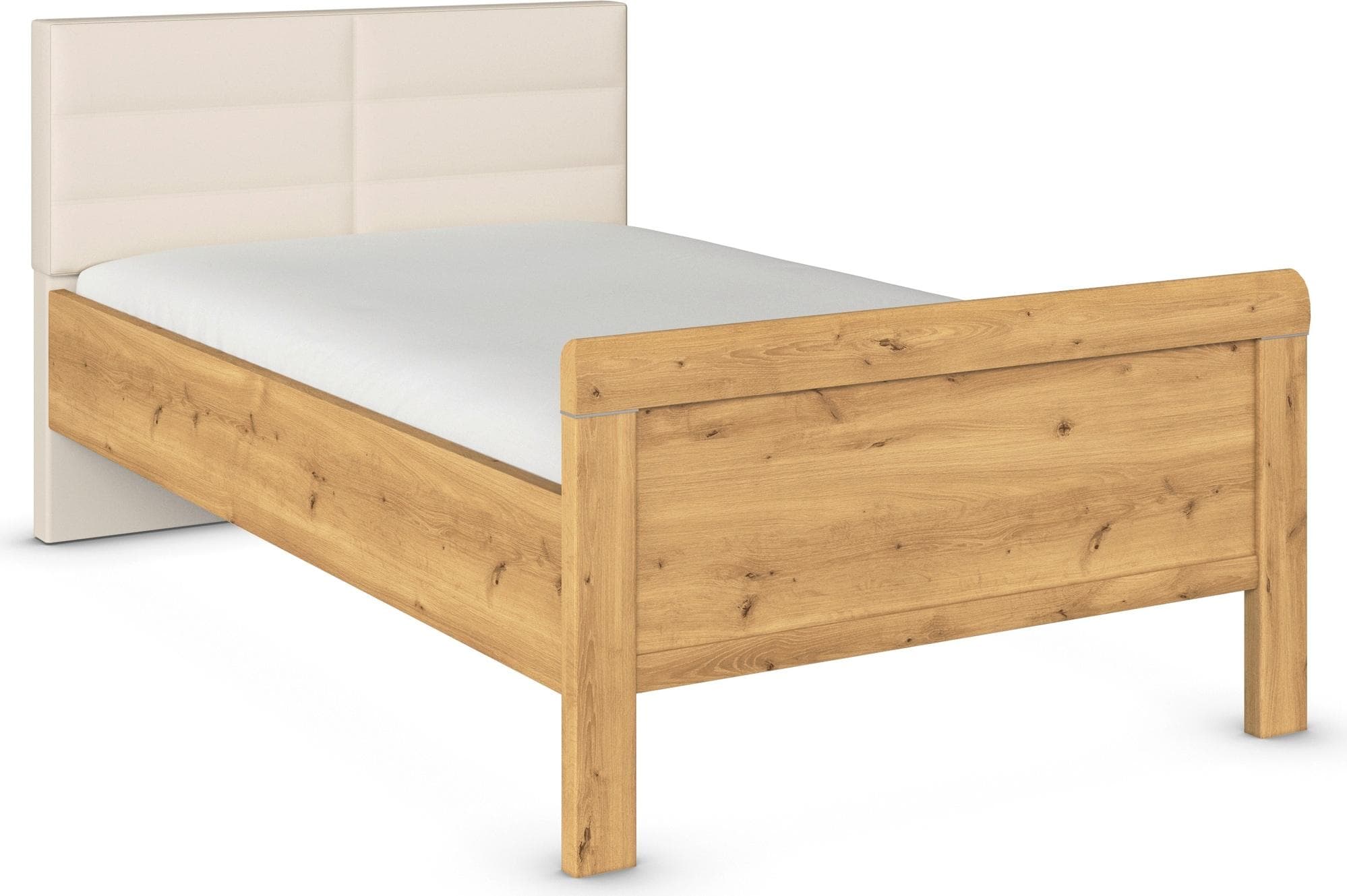 Rauch Bett Evelyn Braun Polsterkopfteil Einzelbett