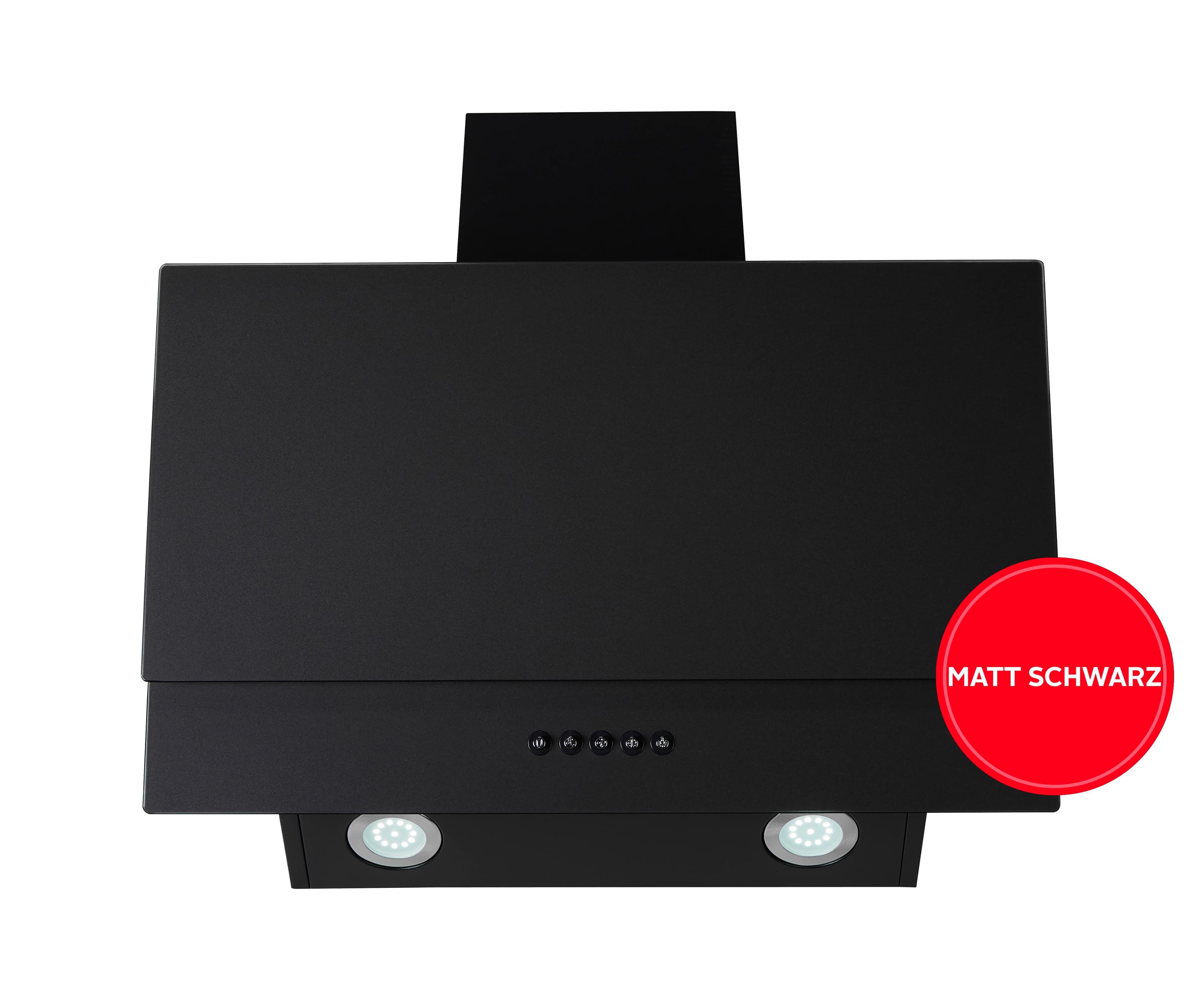 HANSEATIC Kopffreihaube HFSA1MB6 LED-Beleuchtung Metallfettfilter