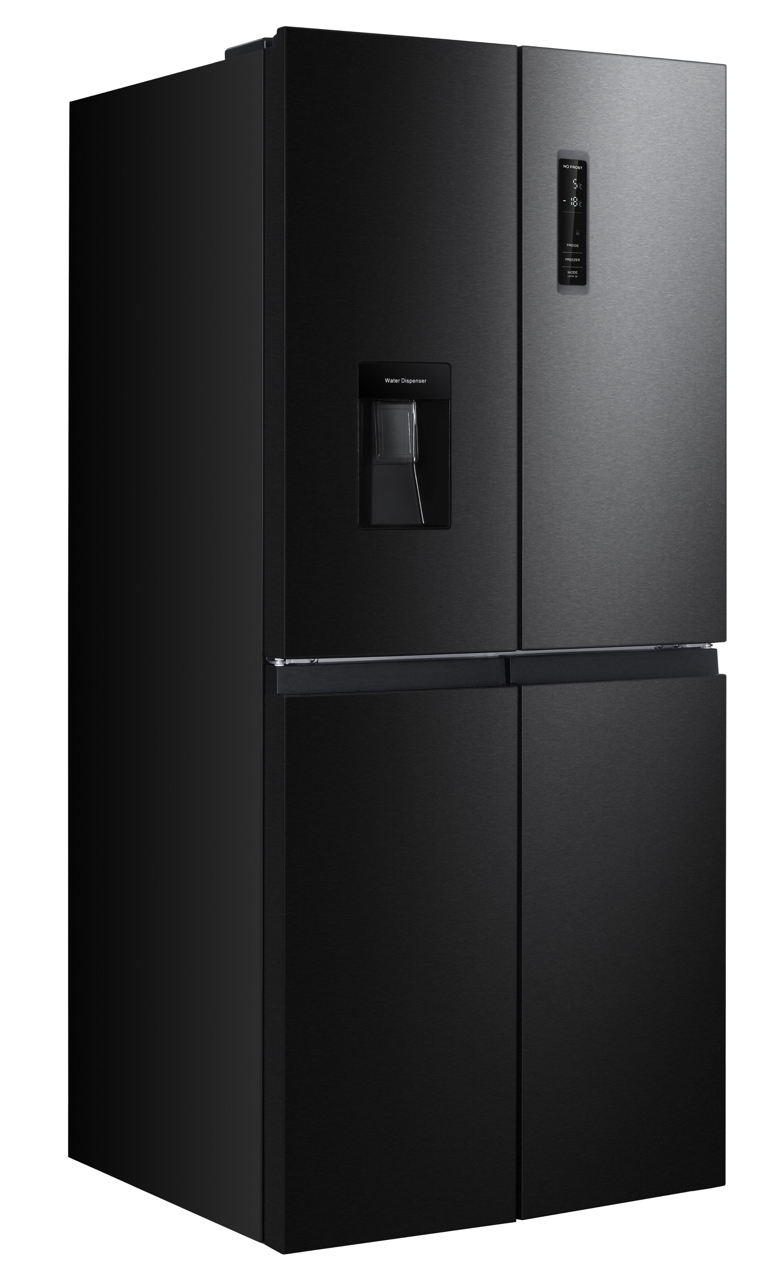 Moderner Kühlschrank in Schwarz