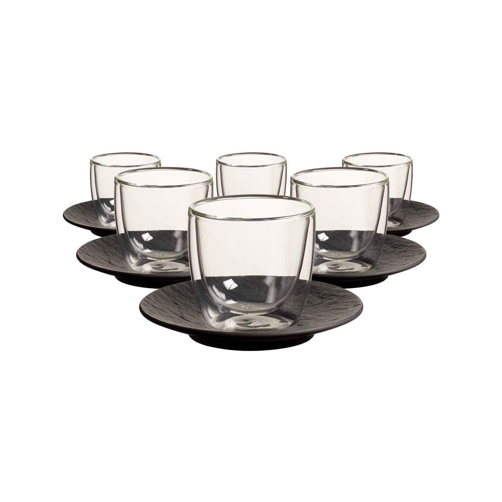 Villeroy & Boch Espressoglas-Set 6-tlg. Schwarz Borosilikatglas