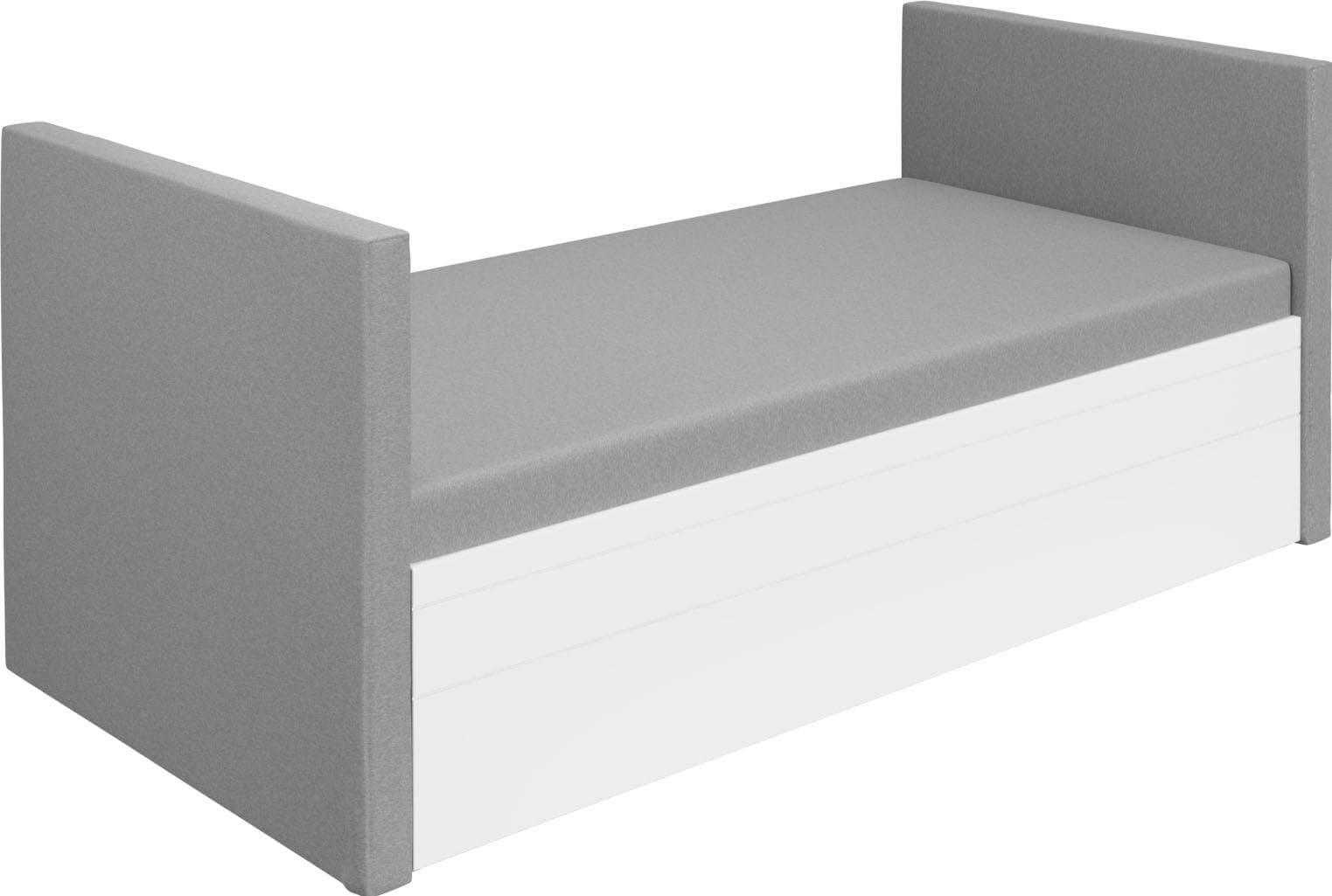 PAIDI FLYNN Ausziehbett 2-in-1 Funktionsbett weiß/grau