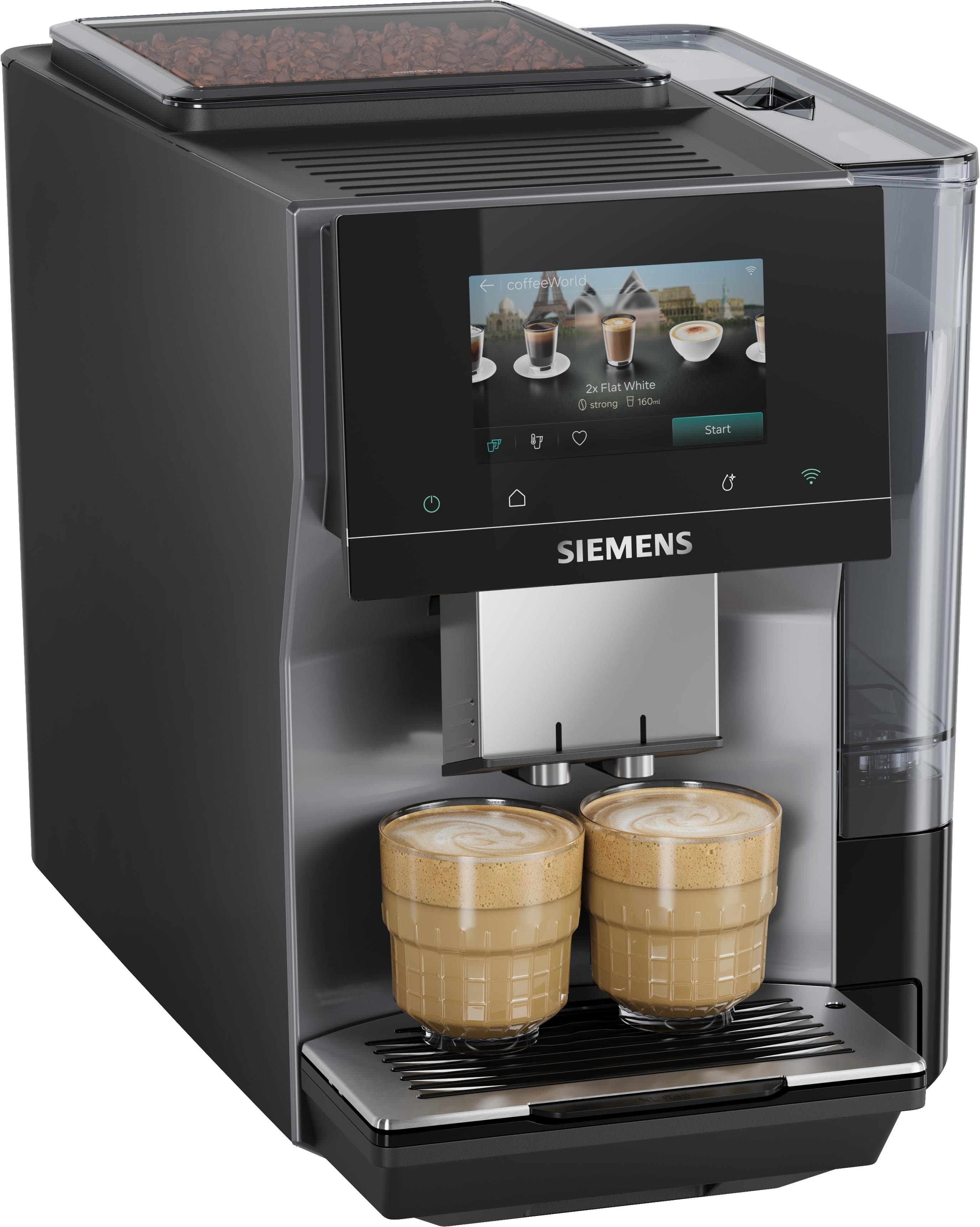 SIEMENS Kaffeevollautomat TP725E01 EQ700 Grau Vollautomatik