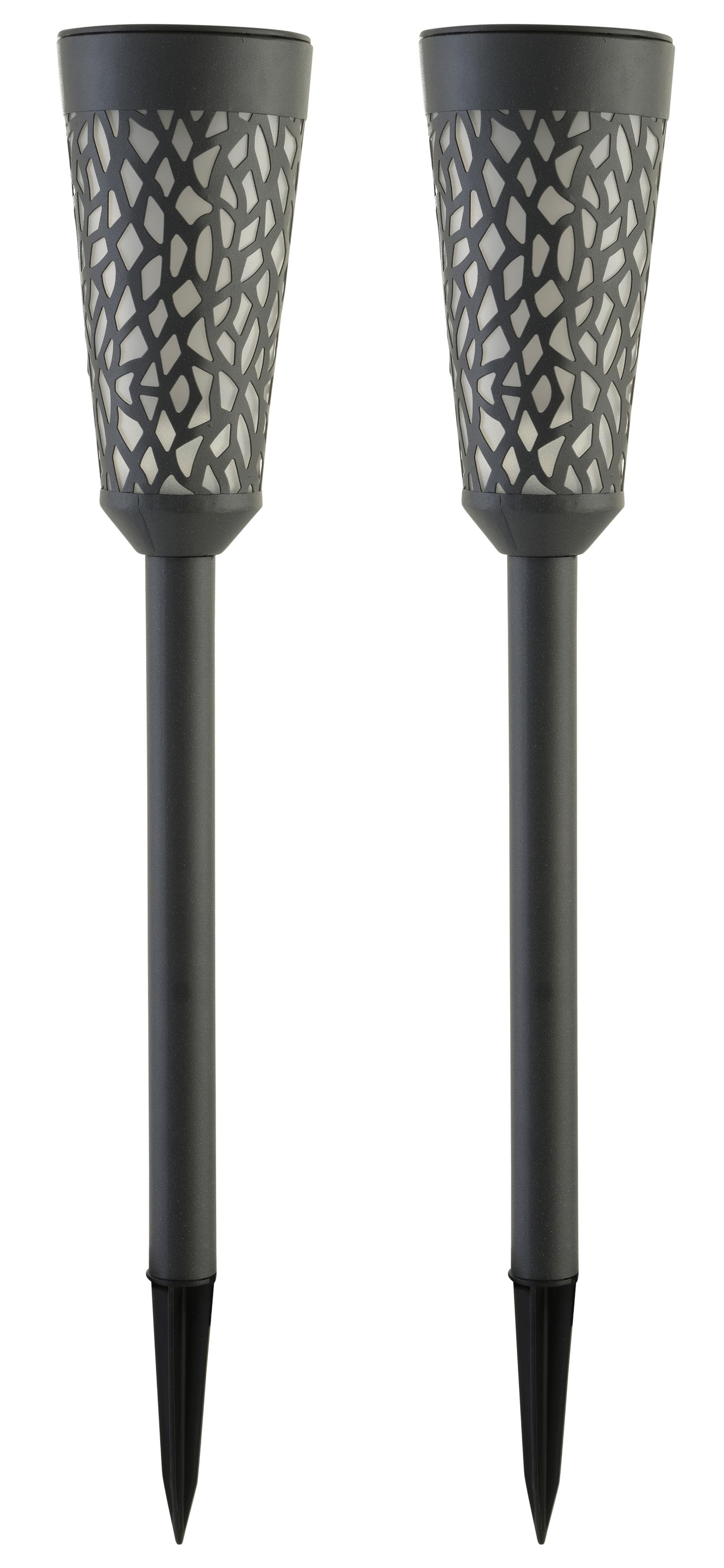 Gartenleuchte LUXFORM Solar Torch Swansea Schwarz
