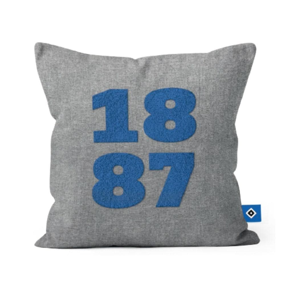 Hamburger SV Dekokissen 1887 Grau Blau Polyester