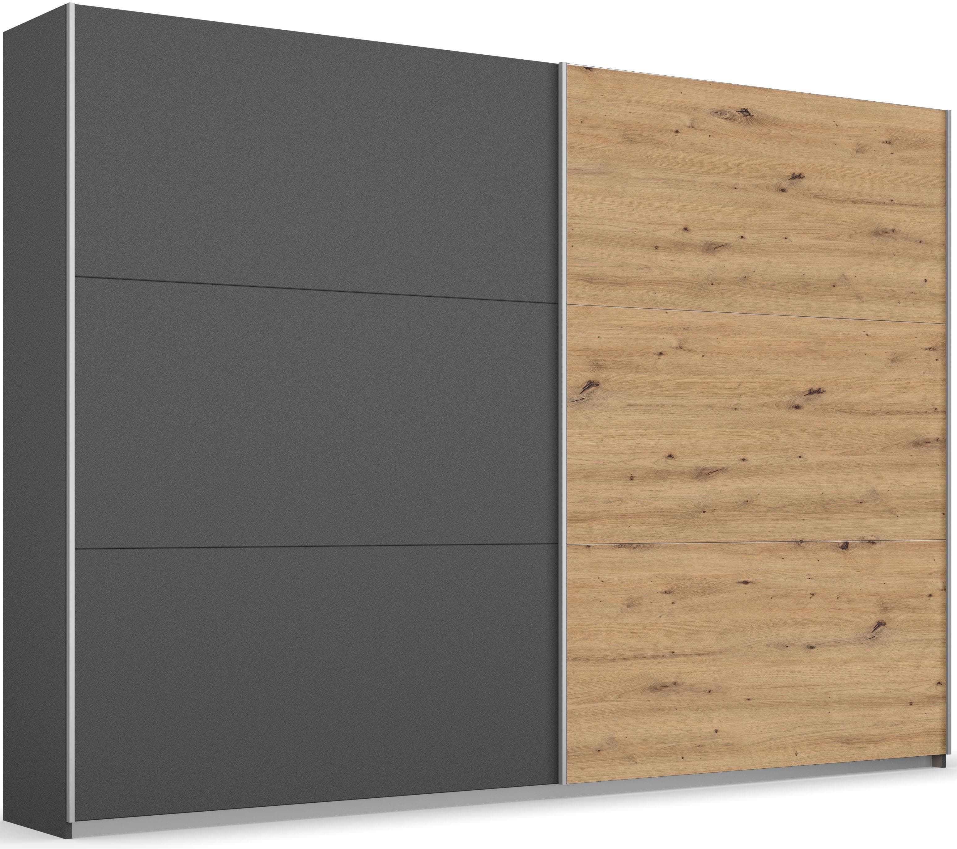 rauch BLUE Schwebetürenschrank AURELIO Grau Eiche Artisan