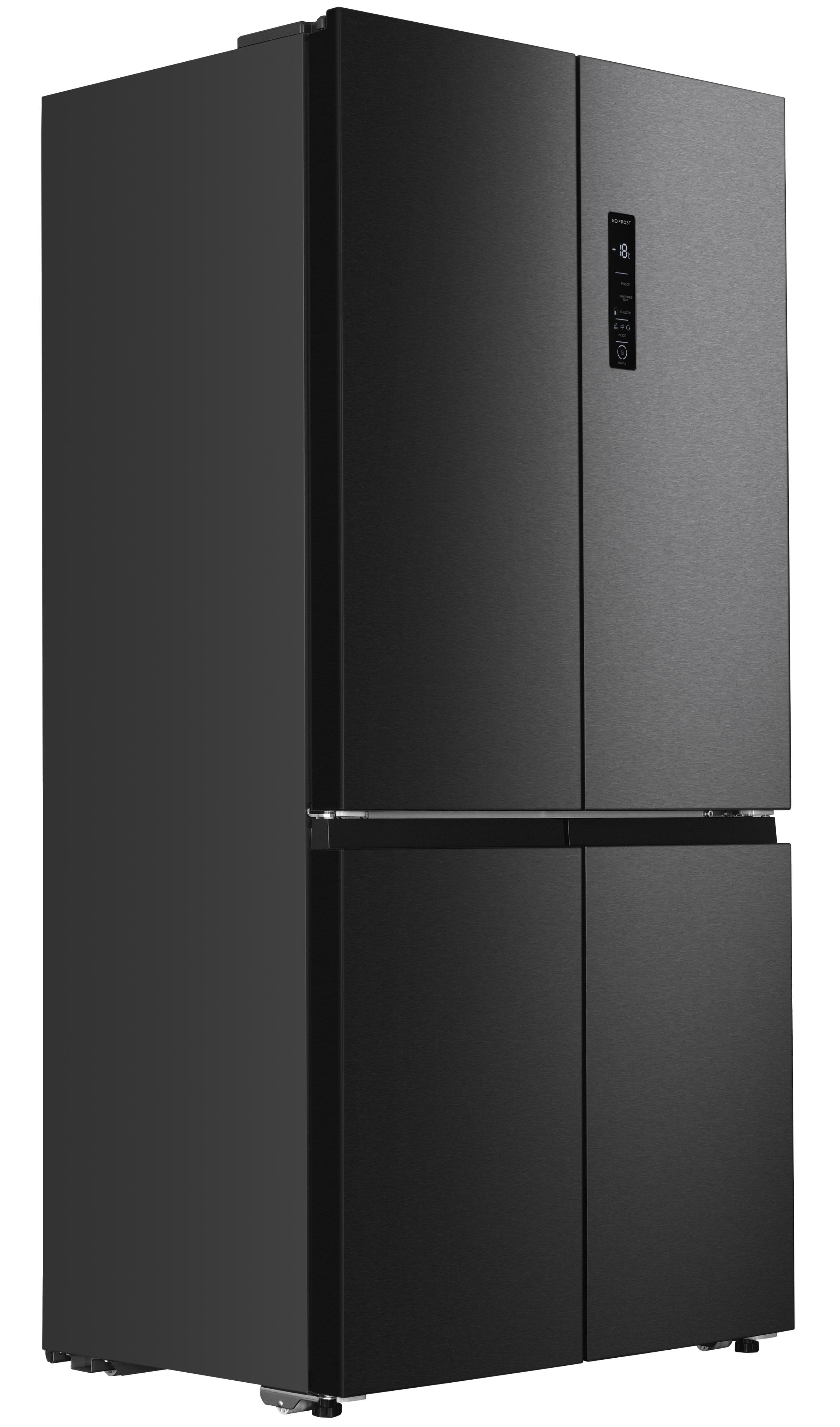 Moderner Kühlschrank in Schwarz