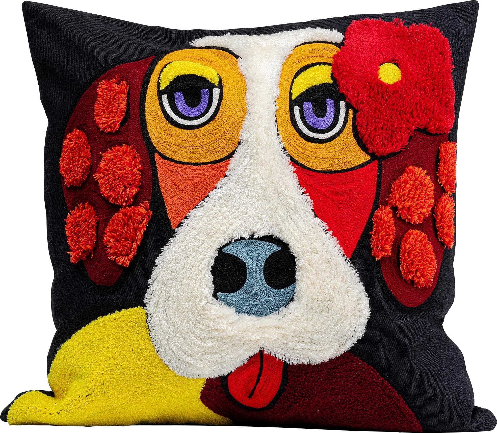 KARE DESIGN Dekokissen Make Up Dog 45x45 cm mit Füllung